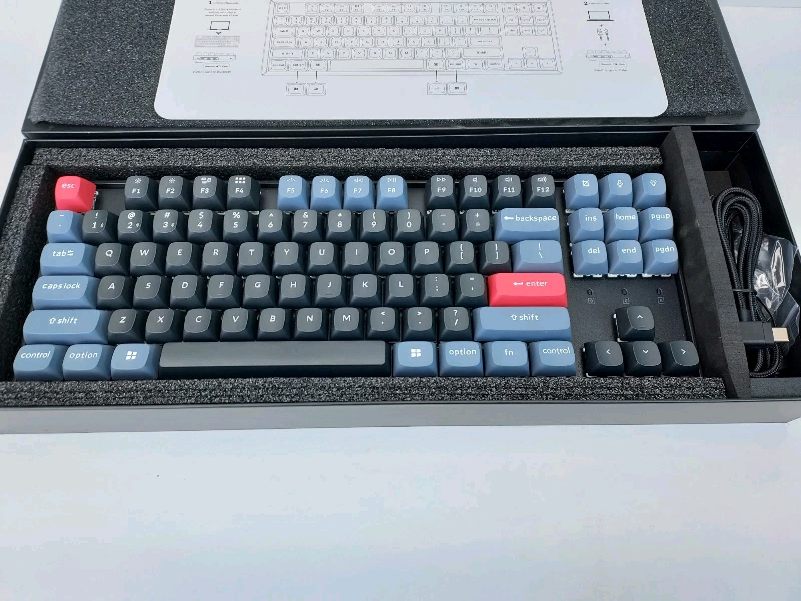 Keychron K8P-G1 Pro Wireless Mechanical Keyboard (Red Switches)