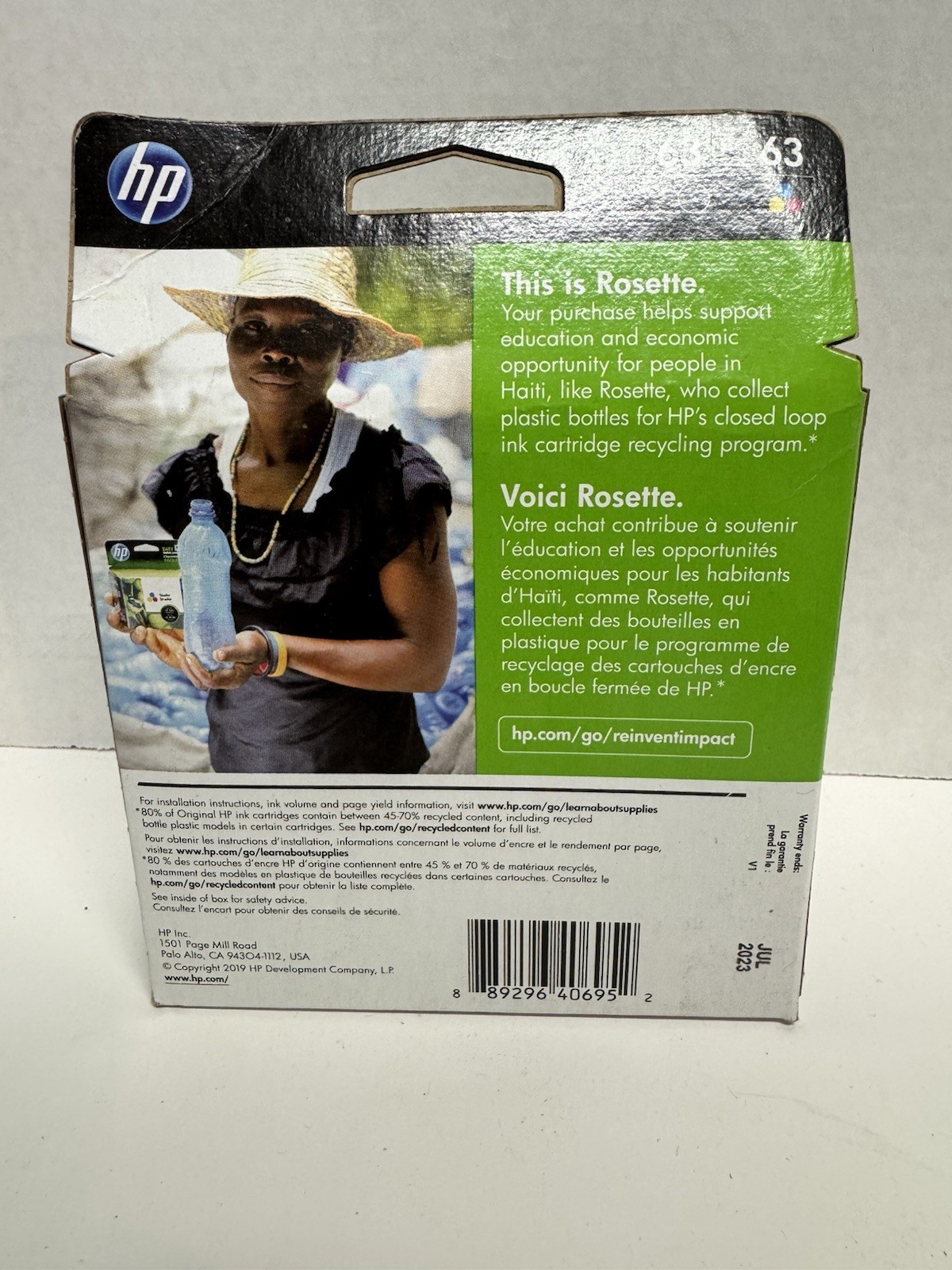 HP 63XL/63 Black/Cyan/Magenta/Yellow Ink Cartridges (L0R48AN) Exp 07/2023