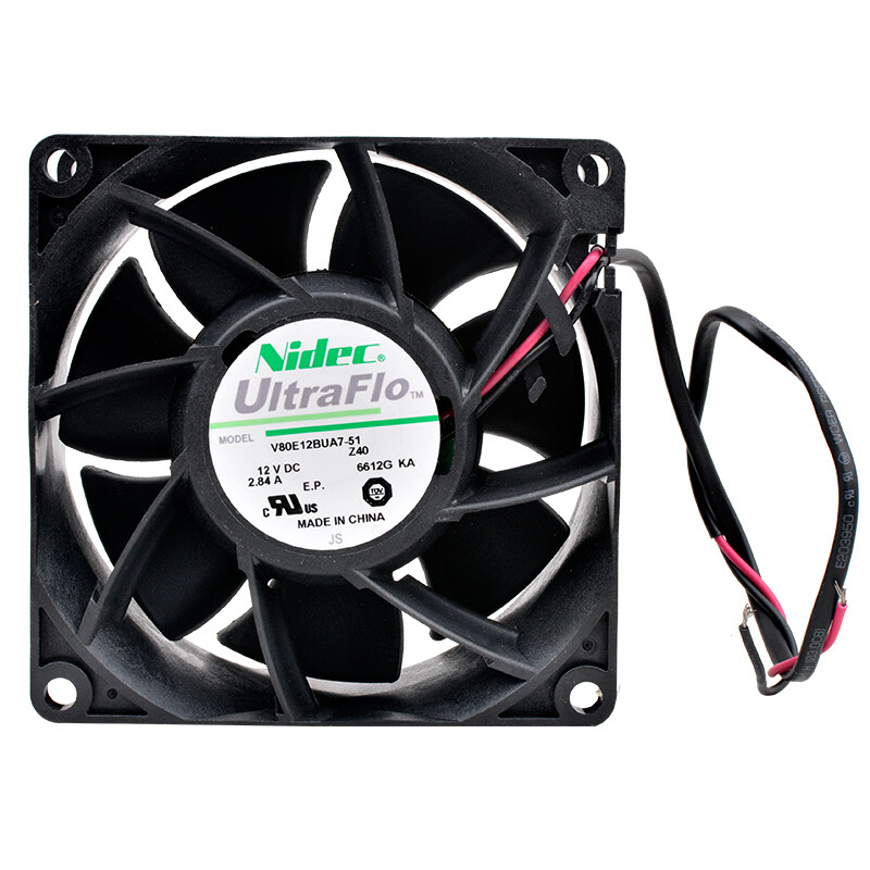 V80E12BUA7-51 80mm DC12V 2.84A cooling fan for servers and modified motorcycles