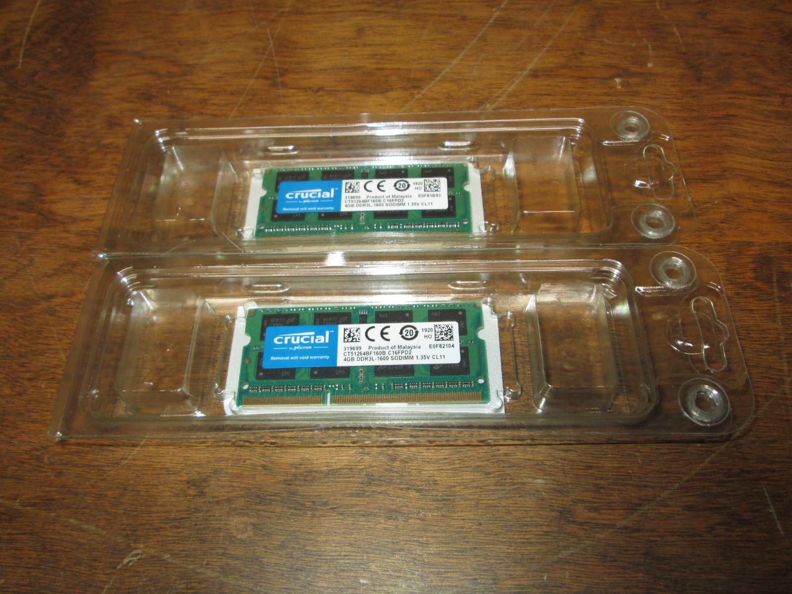 (NEW) CRUCIAL 8GB (2x4GB) PC3L-12800S DDR3L-1600 SODIMM Laptop Memory RAM