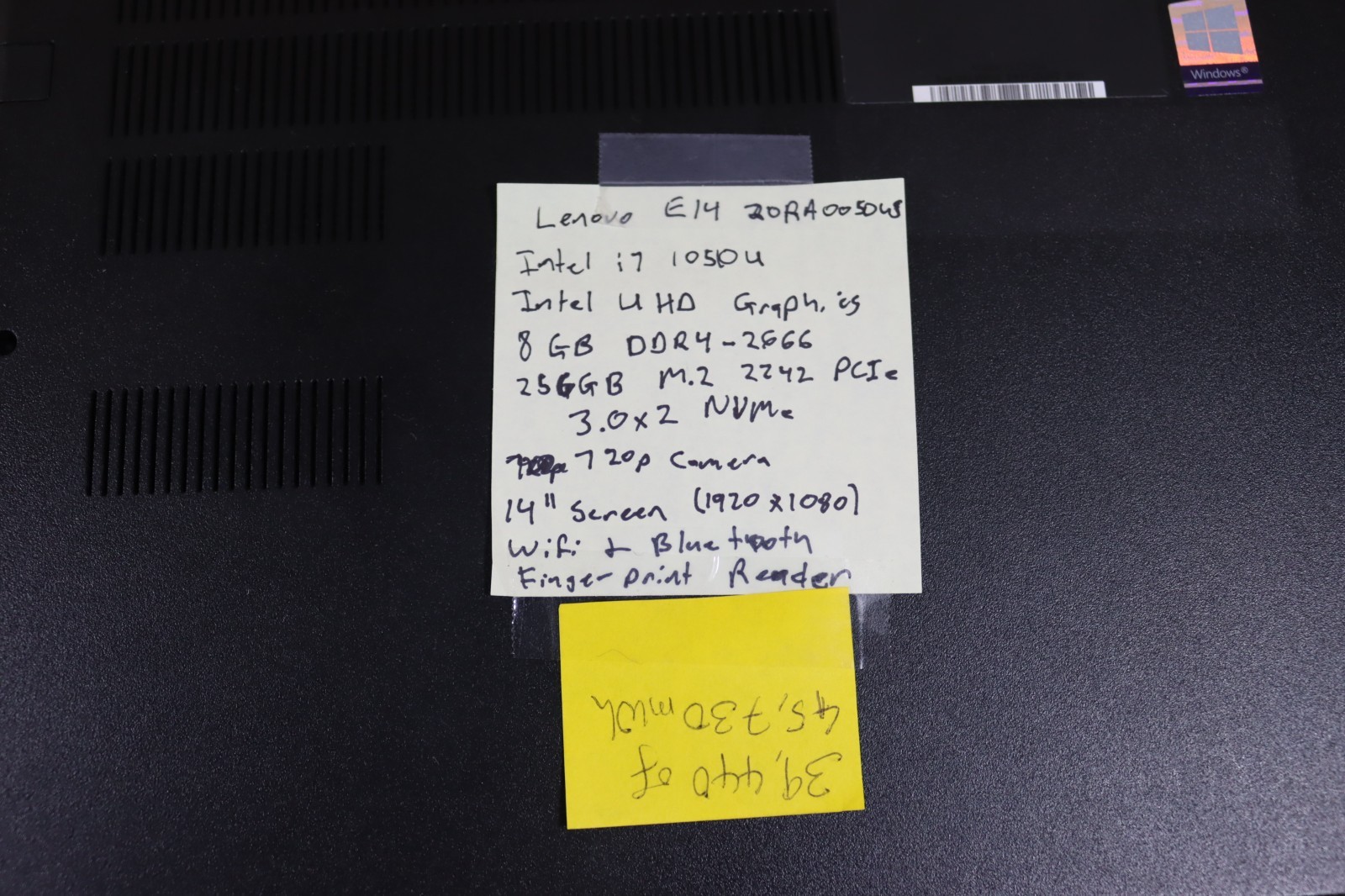 Lenovo ThinkPad E14 14 inch (256GB, Intel Core i7 10th Gen., 8GB Ram)