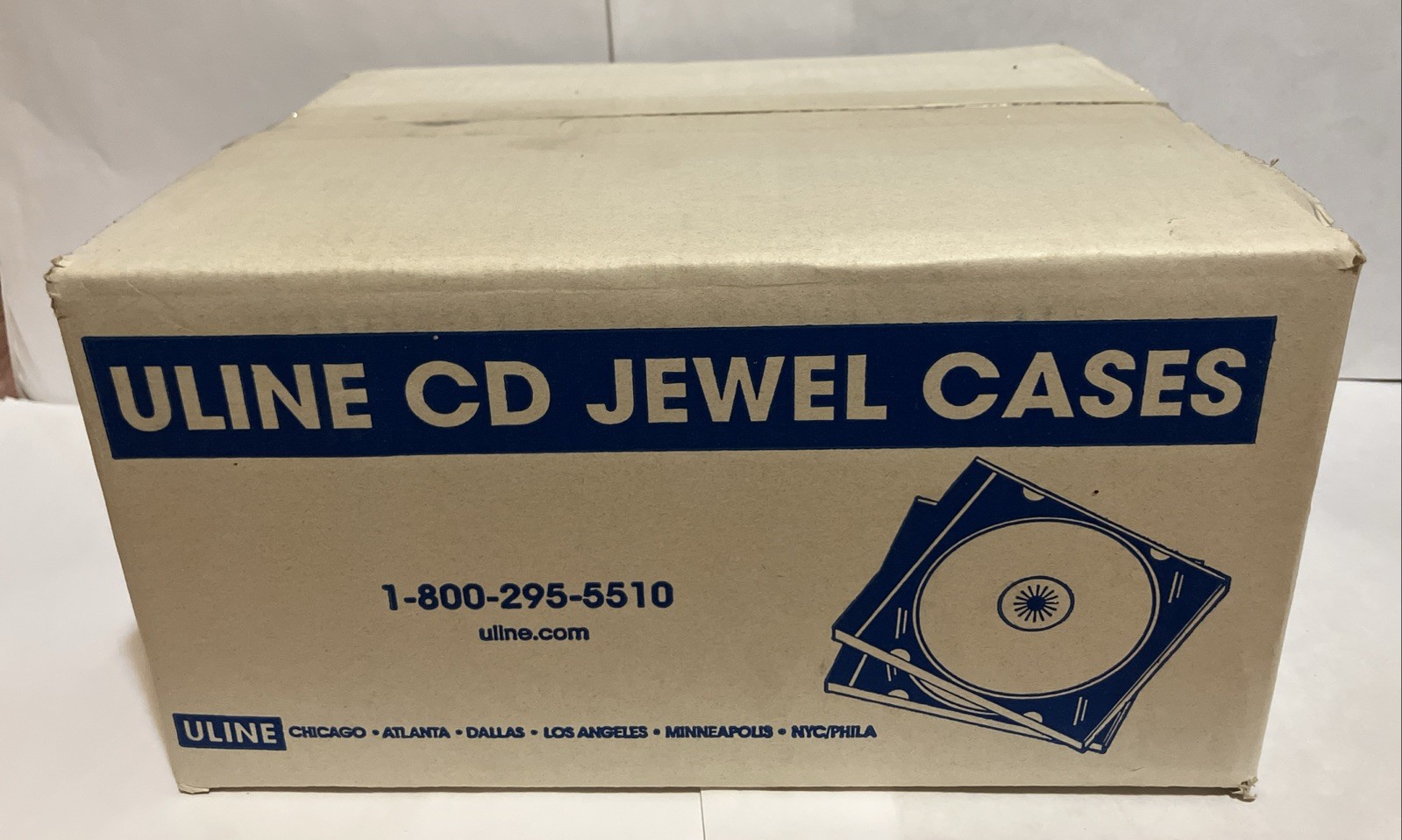 Box Of 60 ULINE Clear Tray CD Jewel Case Standard Bulk Unused S-7766 ,S-5671