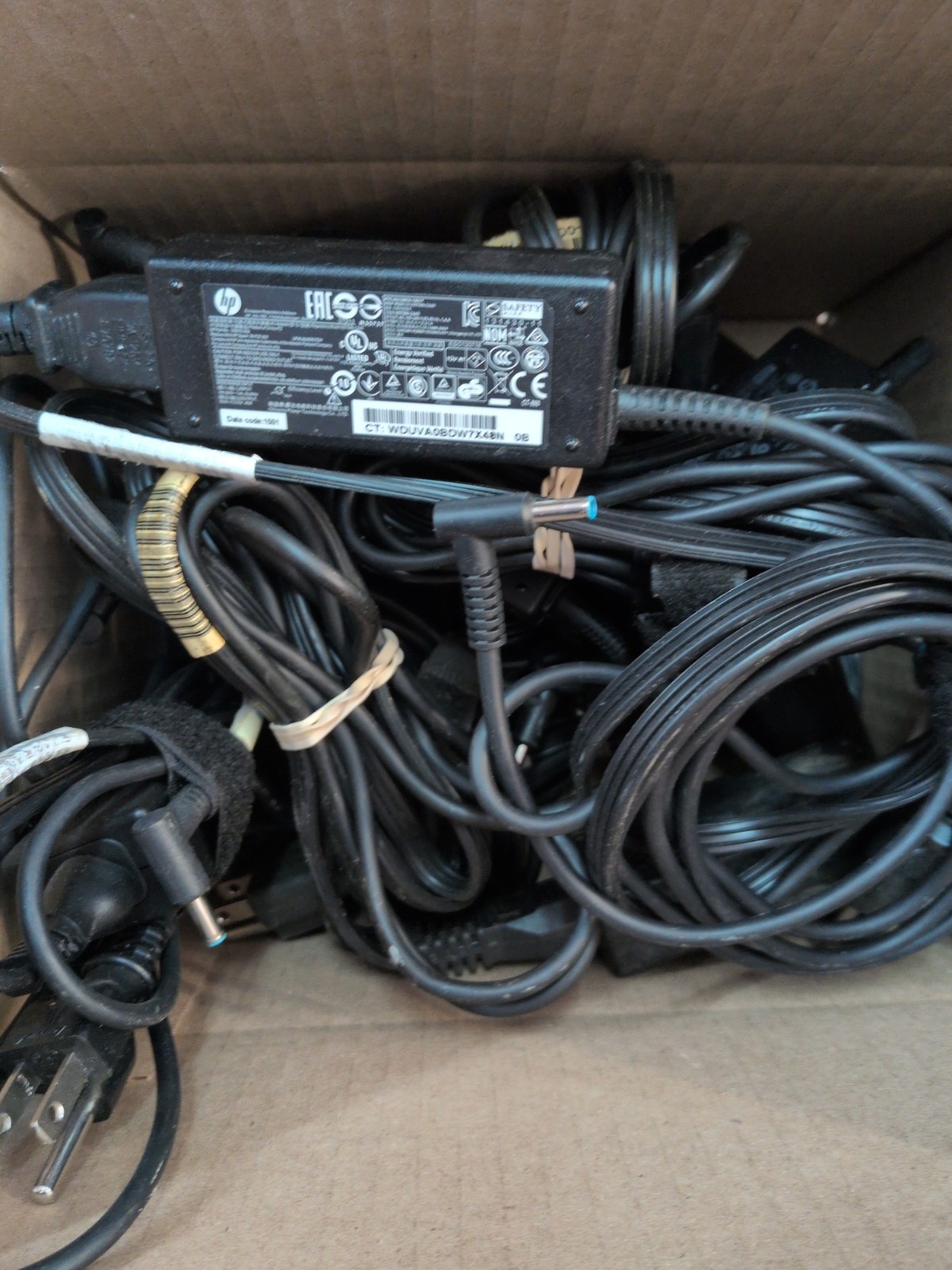 Lot 10 Genuine HP 45W 19.5V 2.31A Ac Adapter Power Supply Blue Small Tip OEM