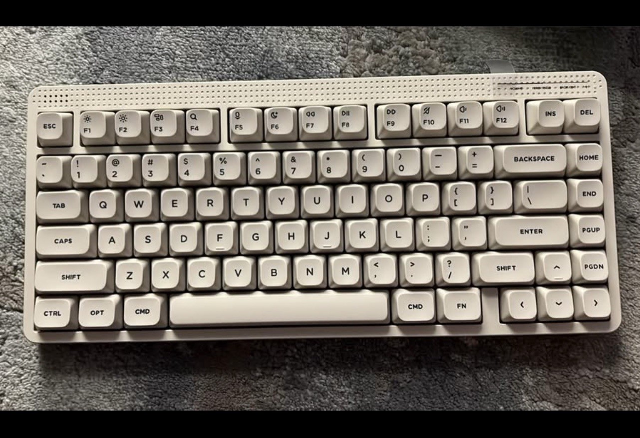 NuPhy Node Series High-profile Keyboard Lunar White 75% Blush Blush Max