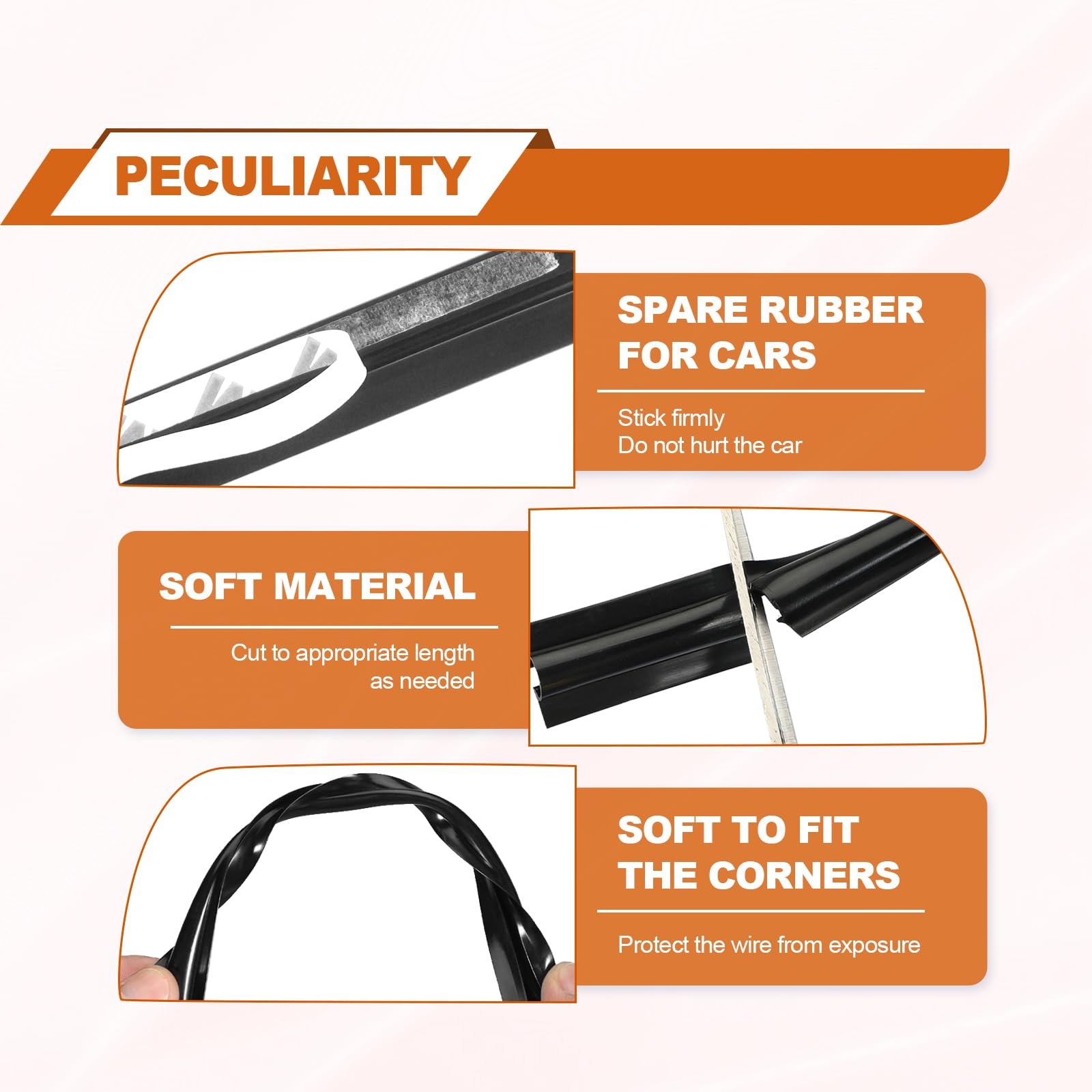 4PCS Car Concealed Wire Cover – PVC Auto Split Sleeving Wire Cord Organizer -…