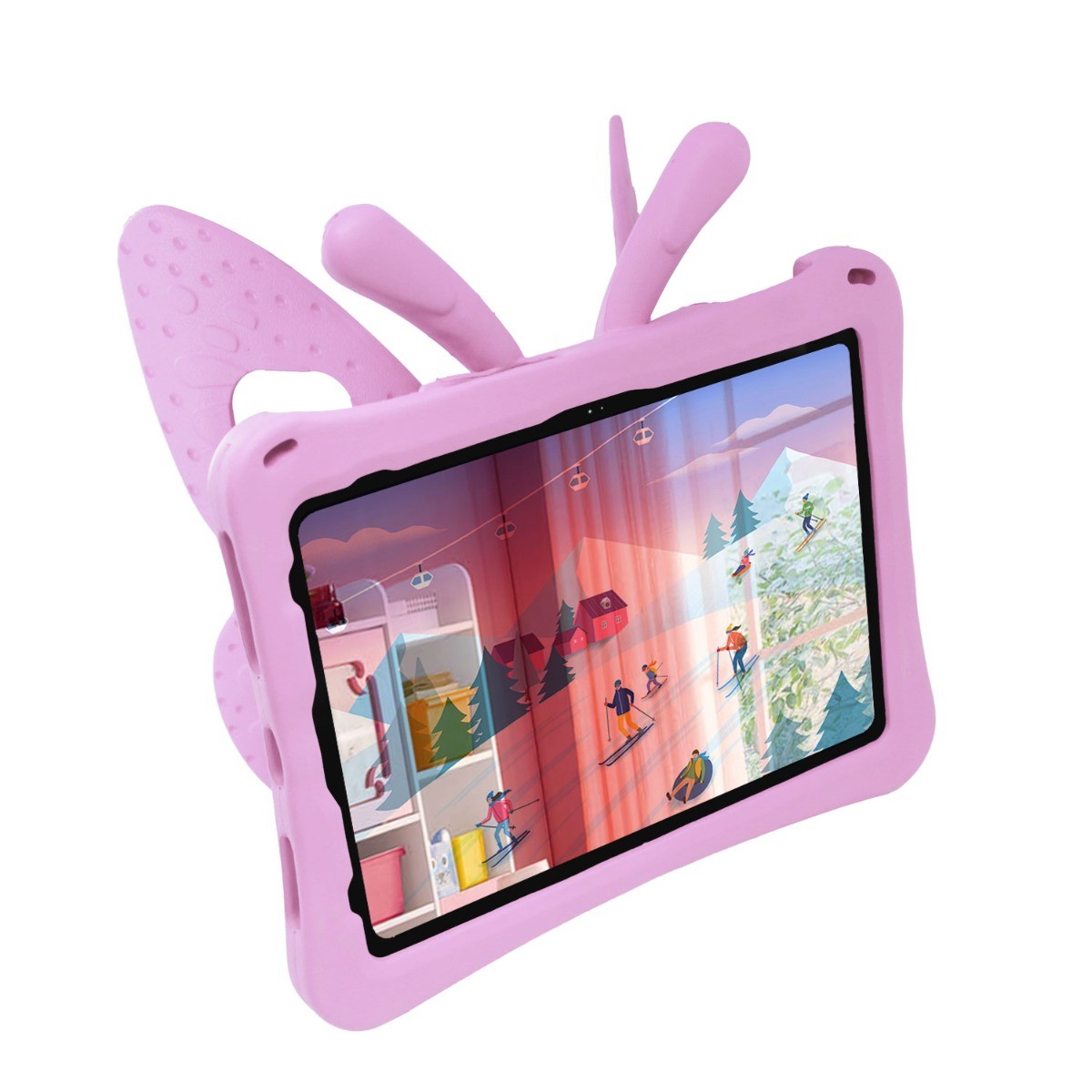Kids Butterfly Stand Case for iPad (A16) /10th 9th 8th 7th & Mini 1/2/3/4/5/6/7