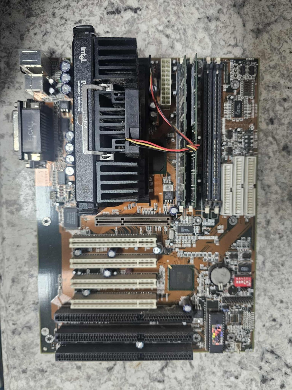 Super Slot1 Motherboard Retro 646BX-ATX SL2U7 PentiumII 450 MHz PCI ISA AGP +