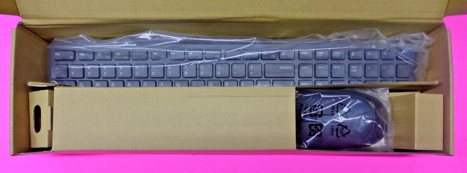 NEW Dell Wireless Keyboard w/Mouse KB3121Wt 93YYM
