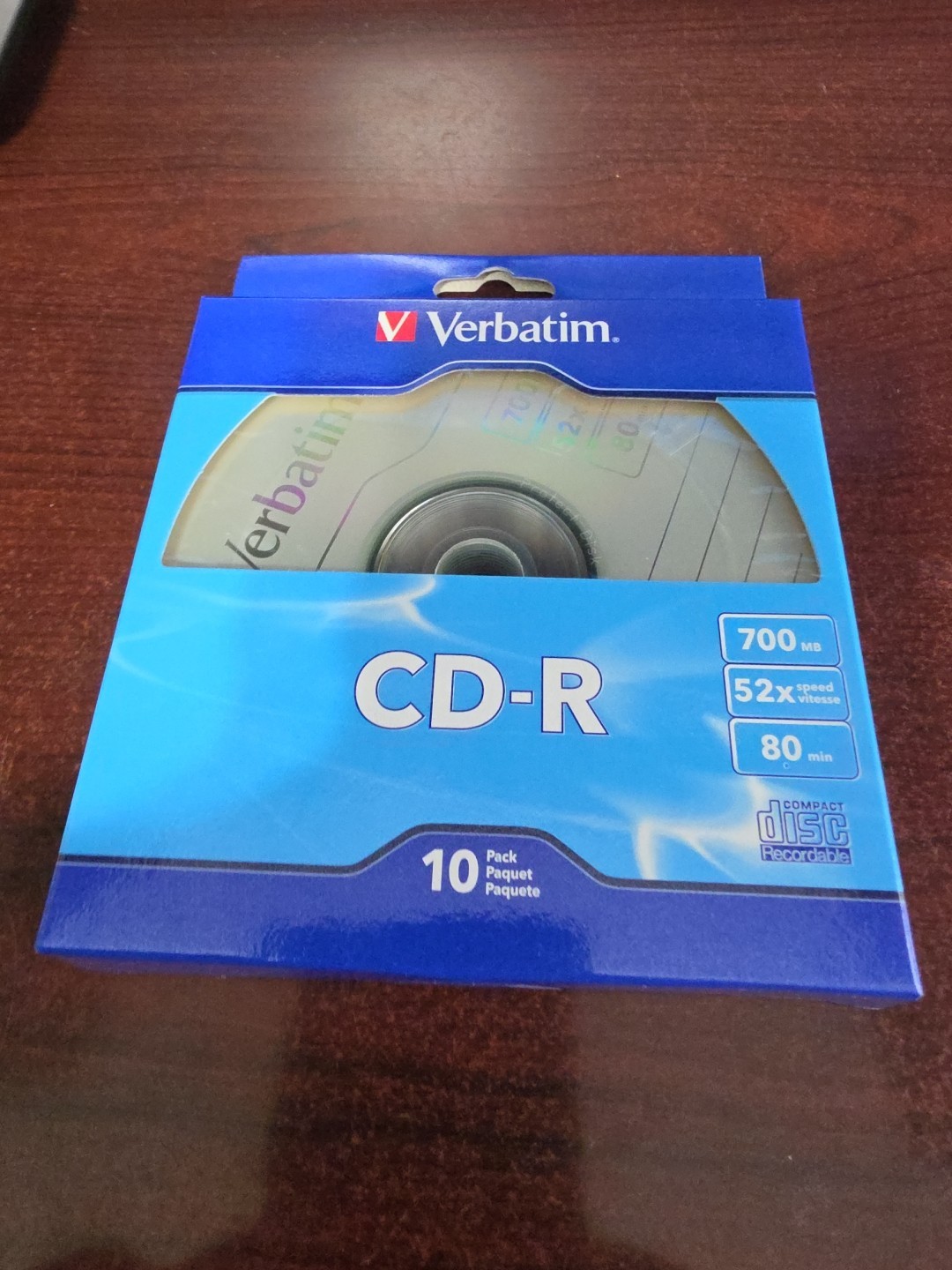 NEW 10 Pack Verbatim CD-R – 700MB 52x Speed 80 Minutes FACTORY SEALED +See Desc