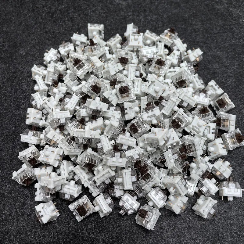 Keyboard Switches, 100 Pcs 3 PIN Blue Keyboard Clicker Dustproof Mechanical Ke
