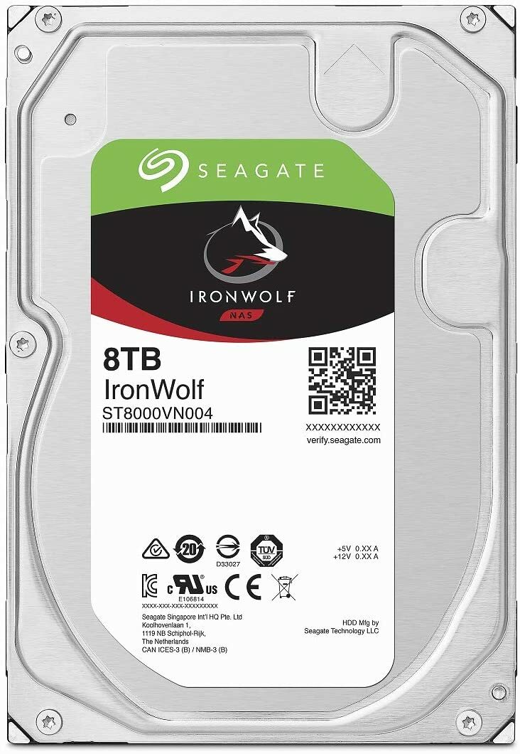 Seagate IronWolf ST8000VN004 8TB 3.5-inch internal hard disk SATA 6Gb/s New JP