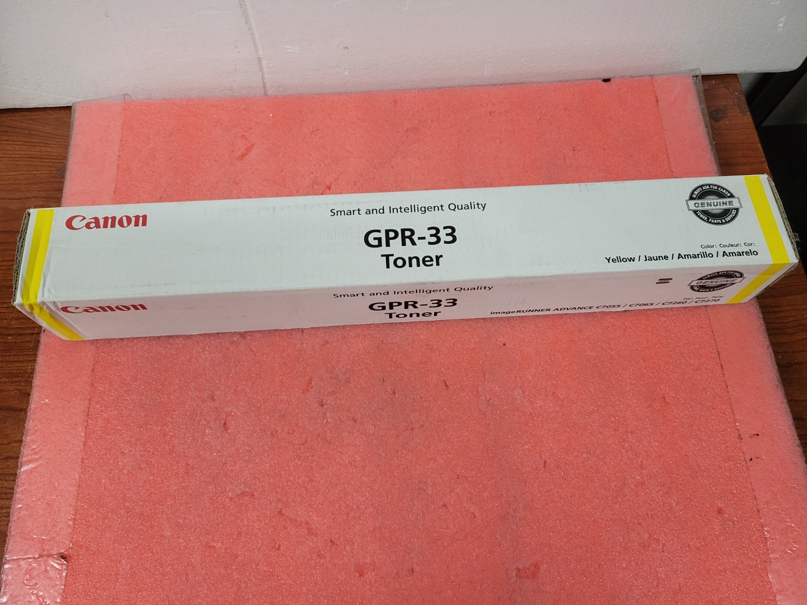 Genuine Canon GPR-33 Yellow Toner Cartridge OEM *NEW* | T201DS