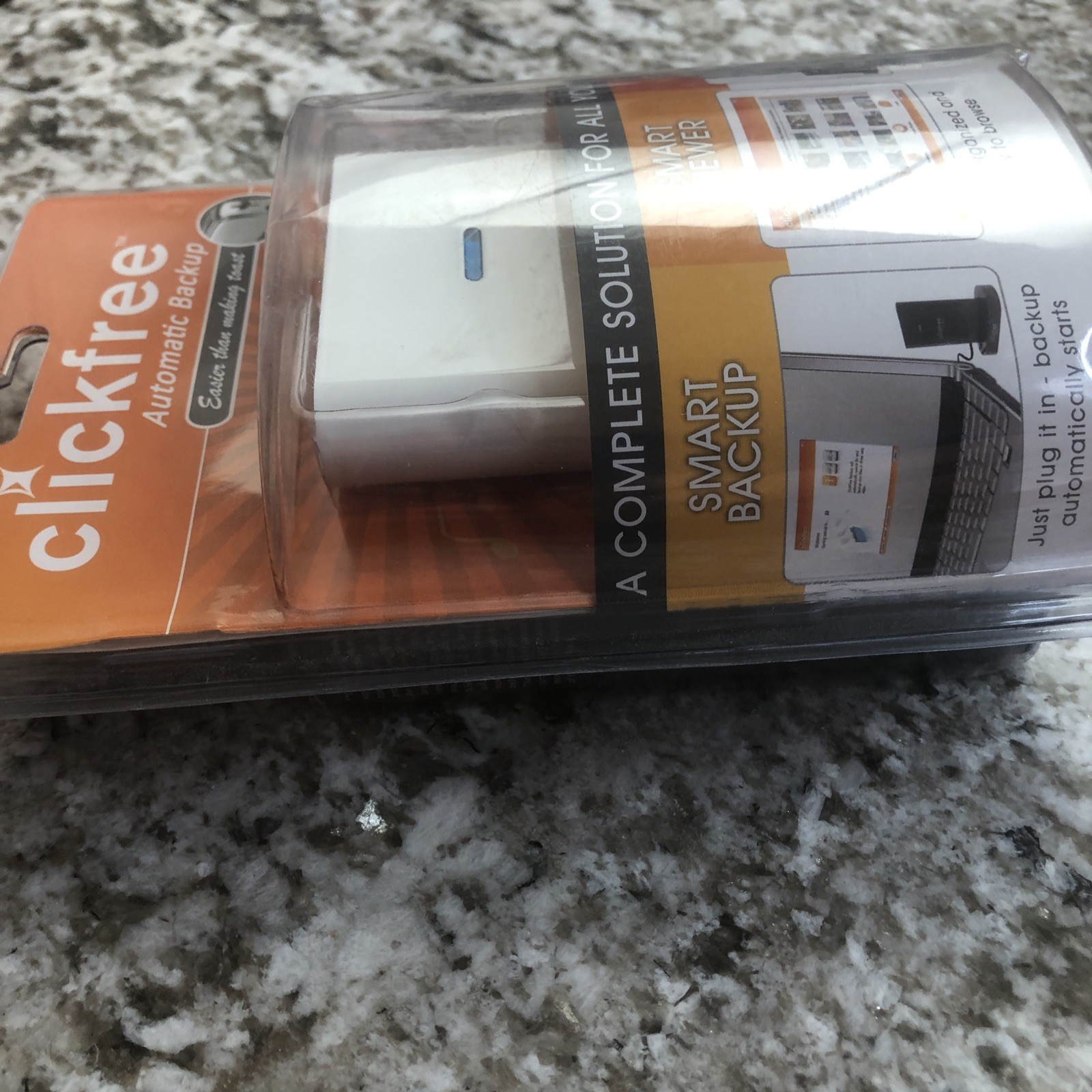 Clickfree C2 320GB External USB Hard Drive Automatic Backup SEALED for PC Mac