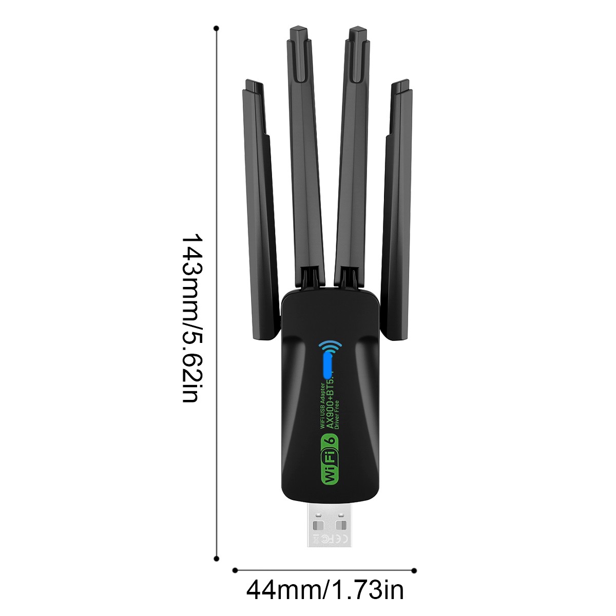 USB WiFi Bluetooth Adapter 600Mbps Dual Band 2.4G 5Ghz Wireless Receiver