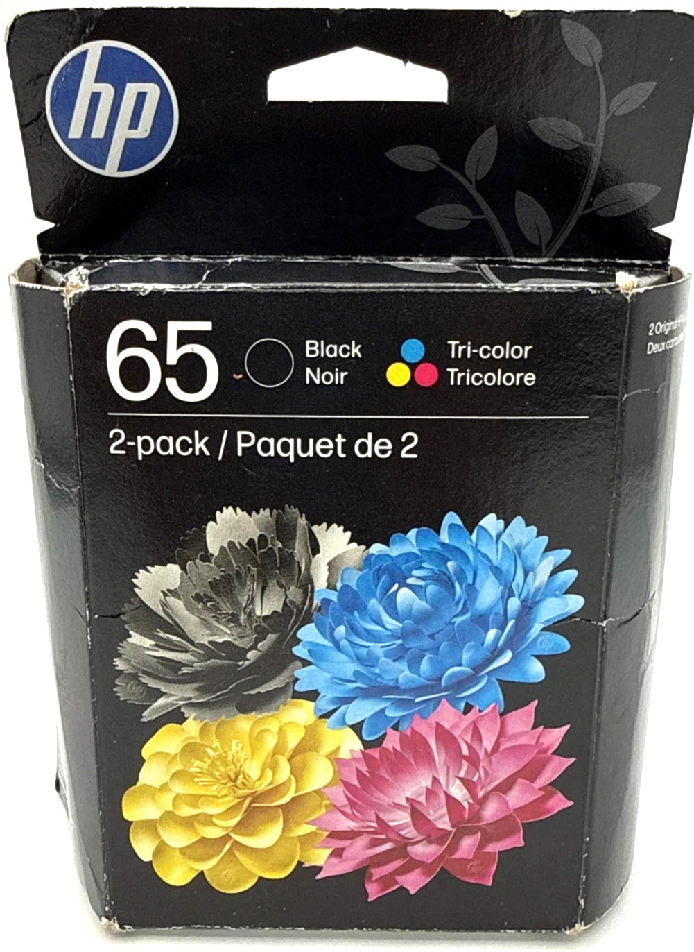 HP 65 Combo Ink Cartridges 65 Black Color New Genuine 12/27