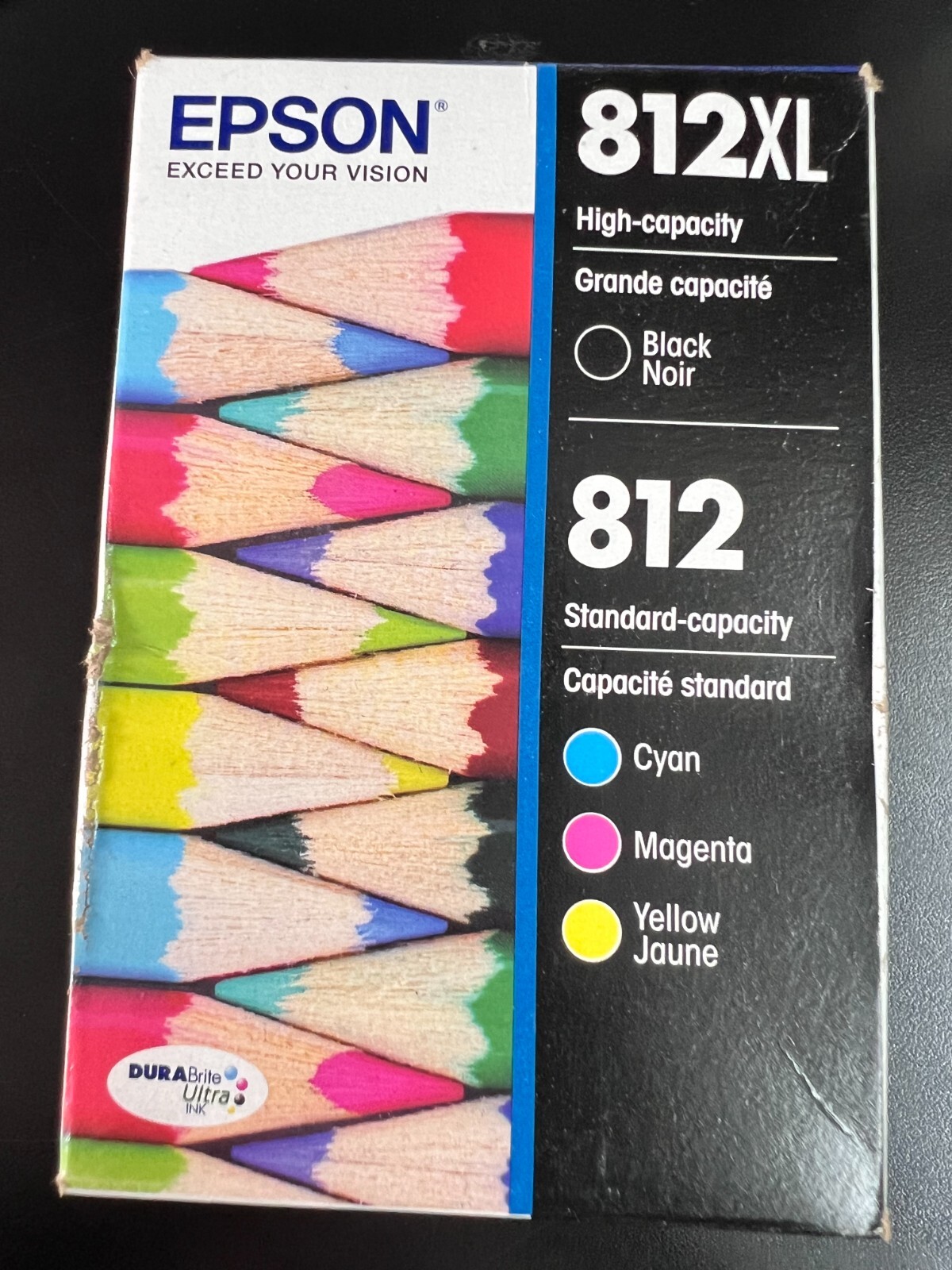 Epson 812XL Black & 812 Color Ink Cartridges T812XL-BCS Genuine 8869