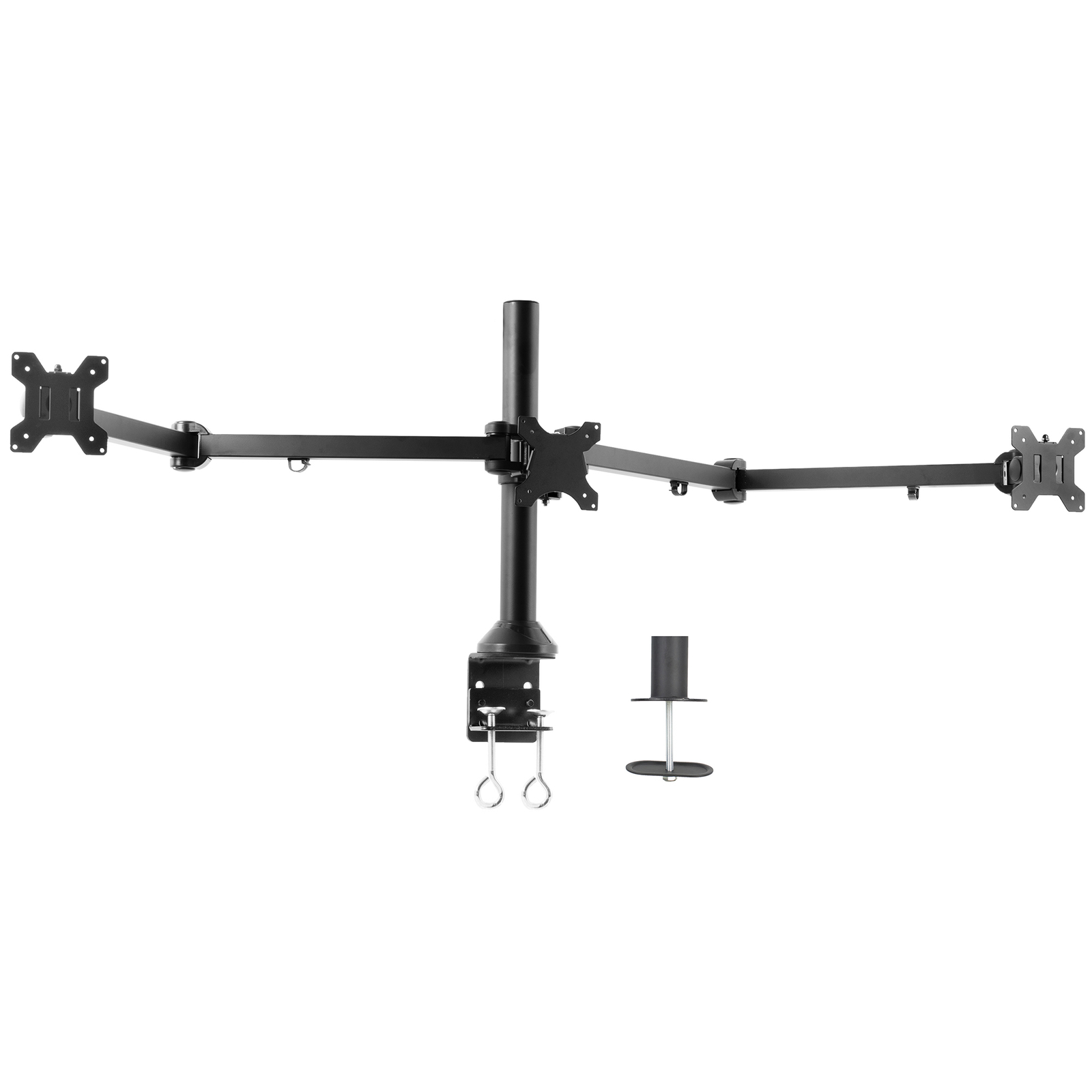 VIVO Triple Monitor Desk Mount, Heavy Duty Adjustable Stand, 3 Screens up to 32″