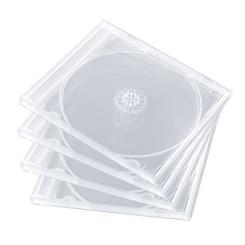 Shatter Proof PP Jewel Case, 10.4 mm Standard Single Disc Clear CD Jewel Case