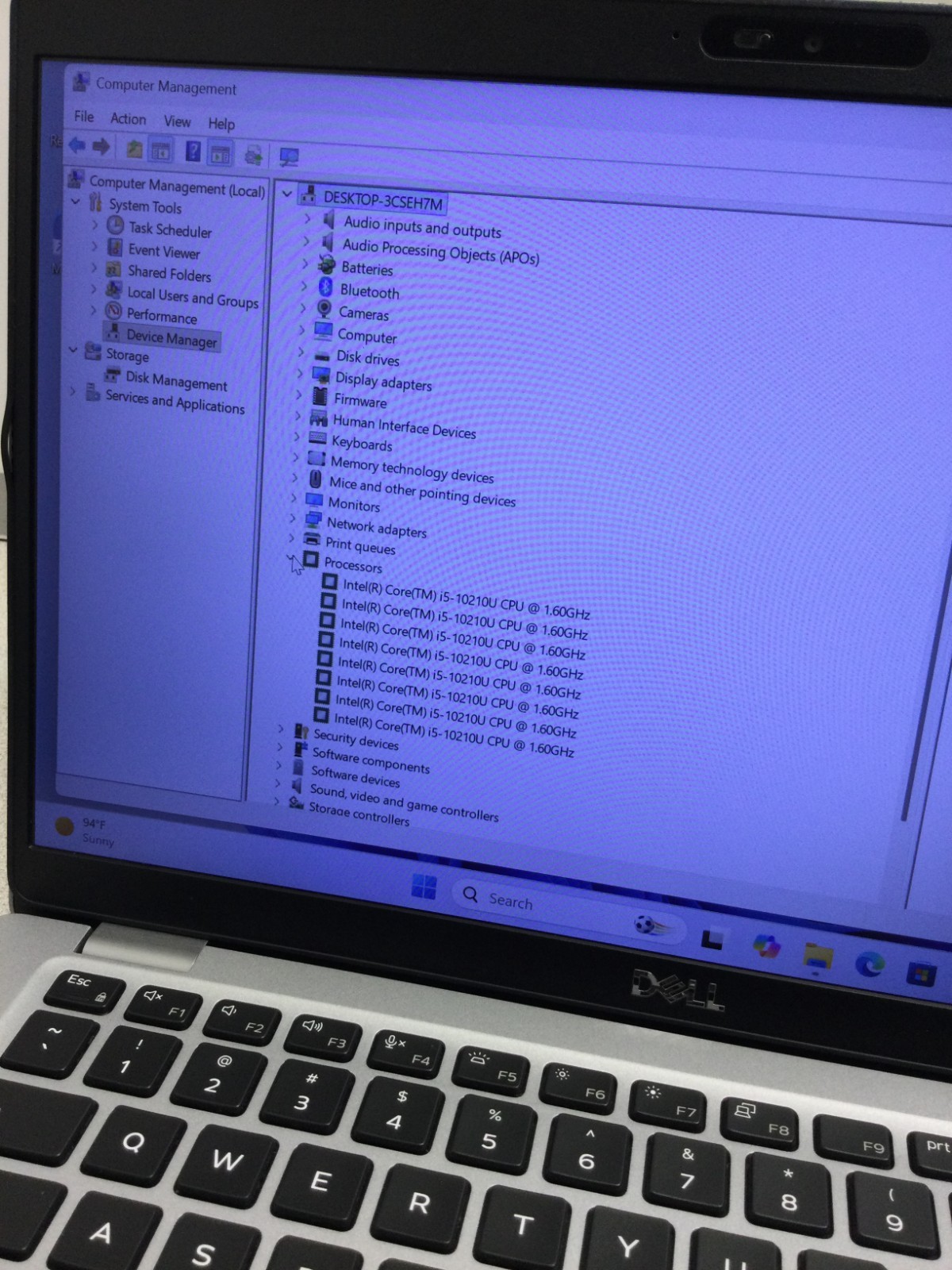 DELL LATITUDE 5410 INTEL CORE i5-10210U 1.60GHZ 8GB RAM 256 GB SSD WIN 11 PRO