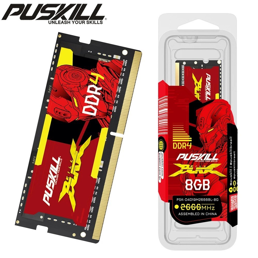 PUSKILL DDR4 DDR3L Laptop RAM 4GB 8GB 16GB 32GB SODIMM Memory Module