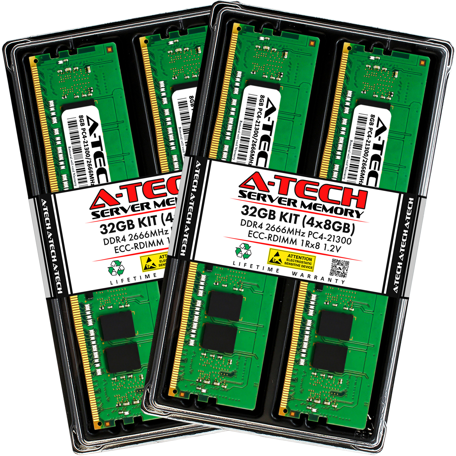 32GB 4x 8GB PC4-2666 RDIMM Supermicro 1028GQ-TVRT 4028GR-TRT2 Memory RAM
