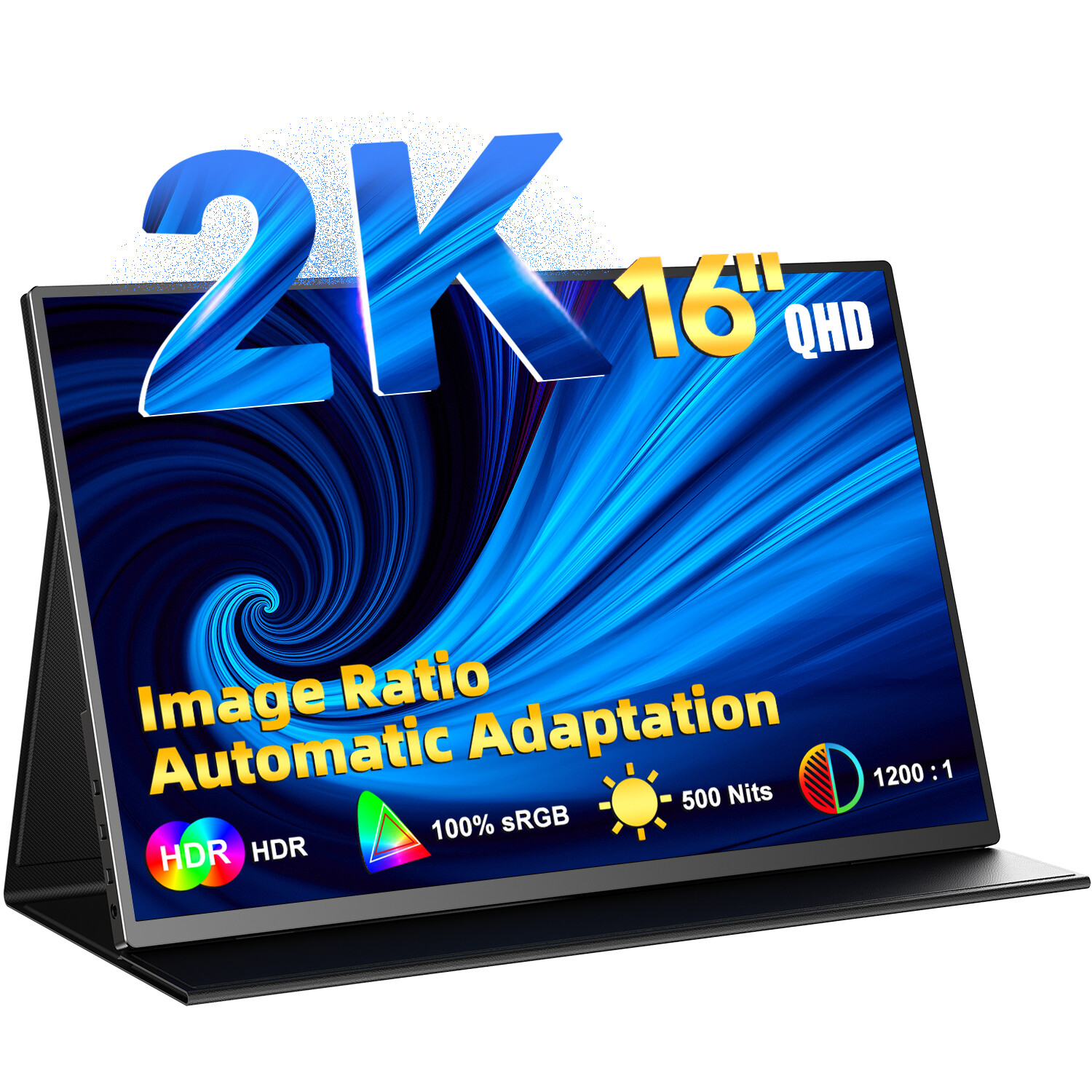 Used | 16″ USB-C Monitor 2560*1600 2K Portable Monitor Gaming Monitor for PS4/5
