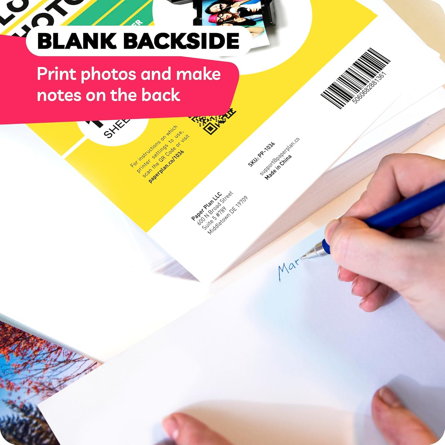 Glossy Photo Paper for Printer 8.5 X 11″ – (100 Sheets) – Works with Inkjet Prin