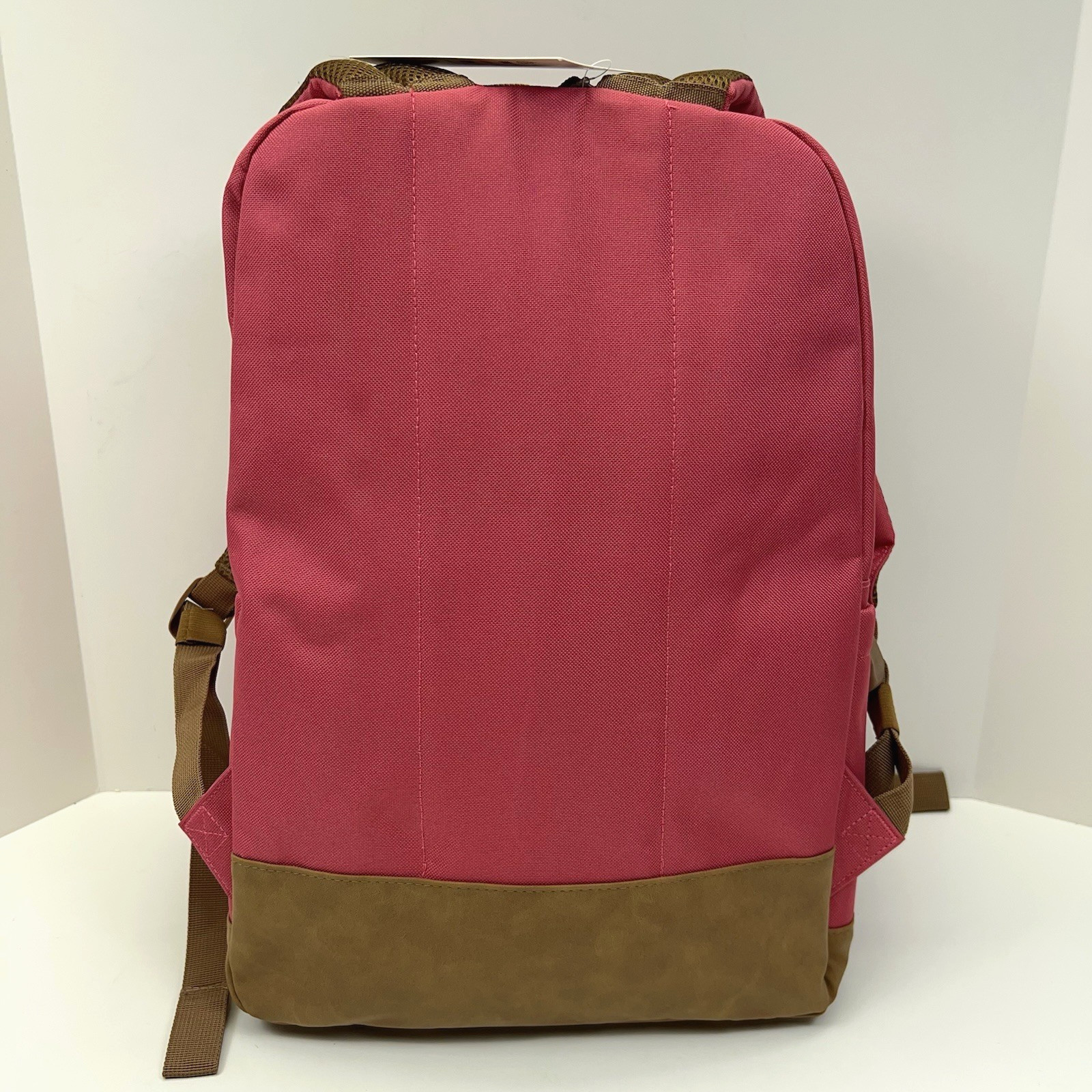LUCKY BRAND Backpack 15″ Laptop Mini Bookbag Charm Patches Pink Canvas Urban NWT