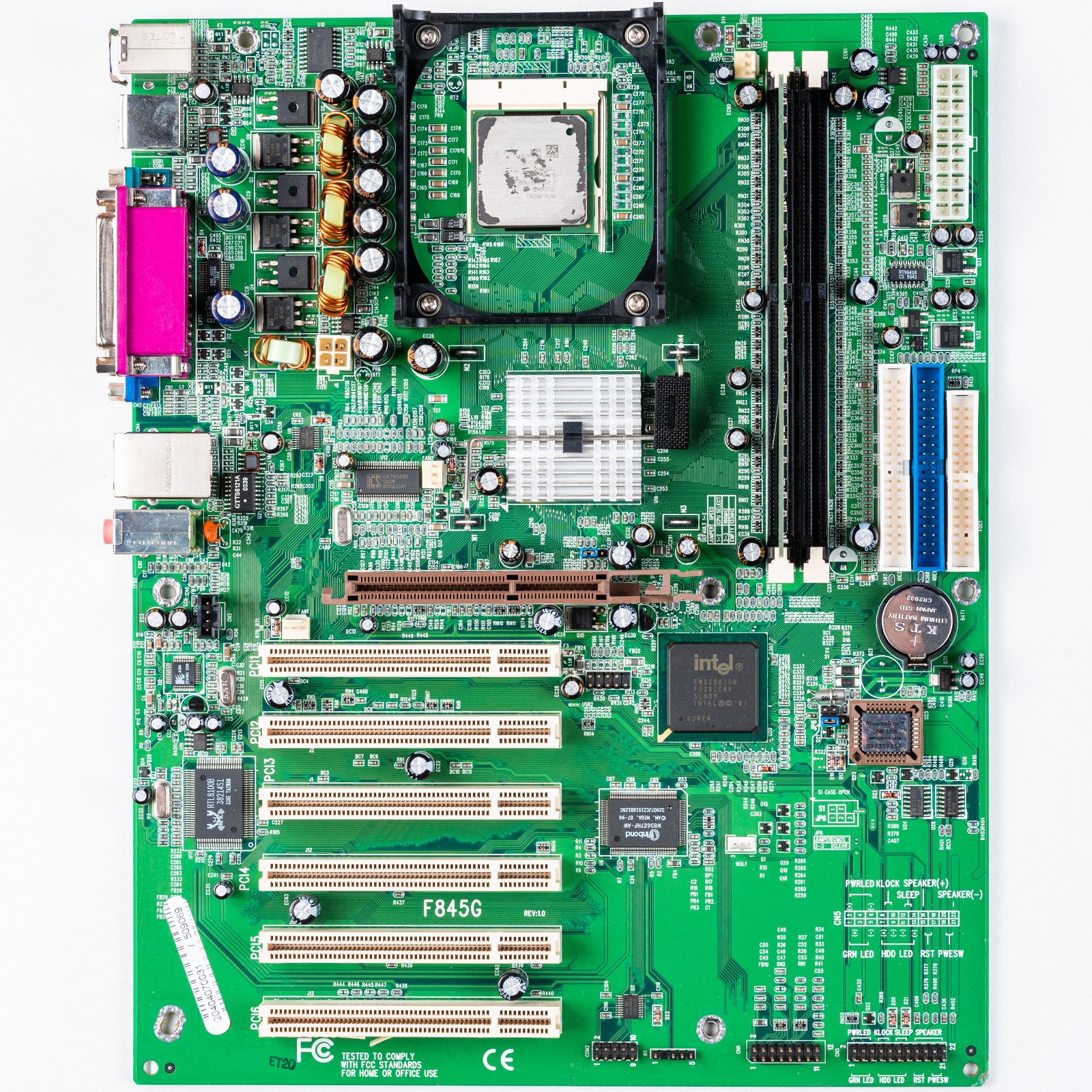 Kontron 886LCD/ATX F845G Socket 478 ATX Motherboard DDR Intel Pentium 4 AGP