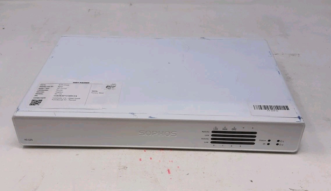 Sophos XG 125 v3 Security Appliance
