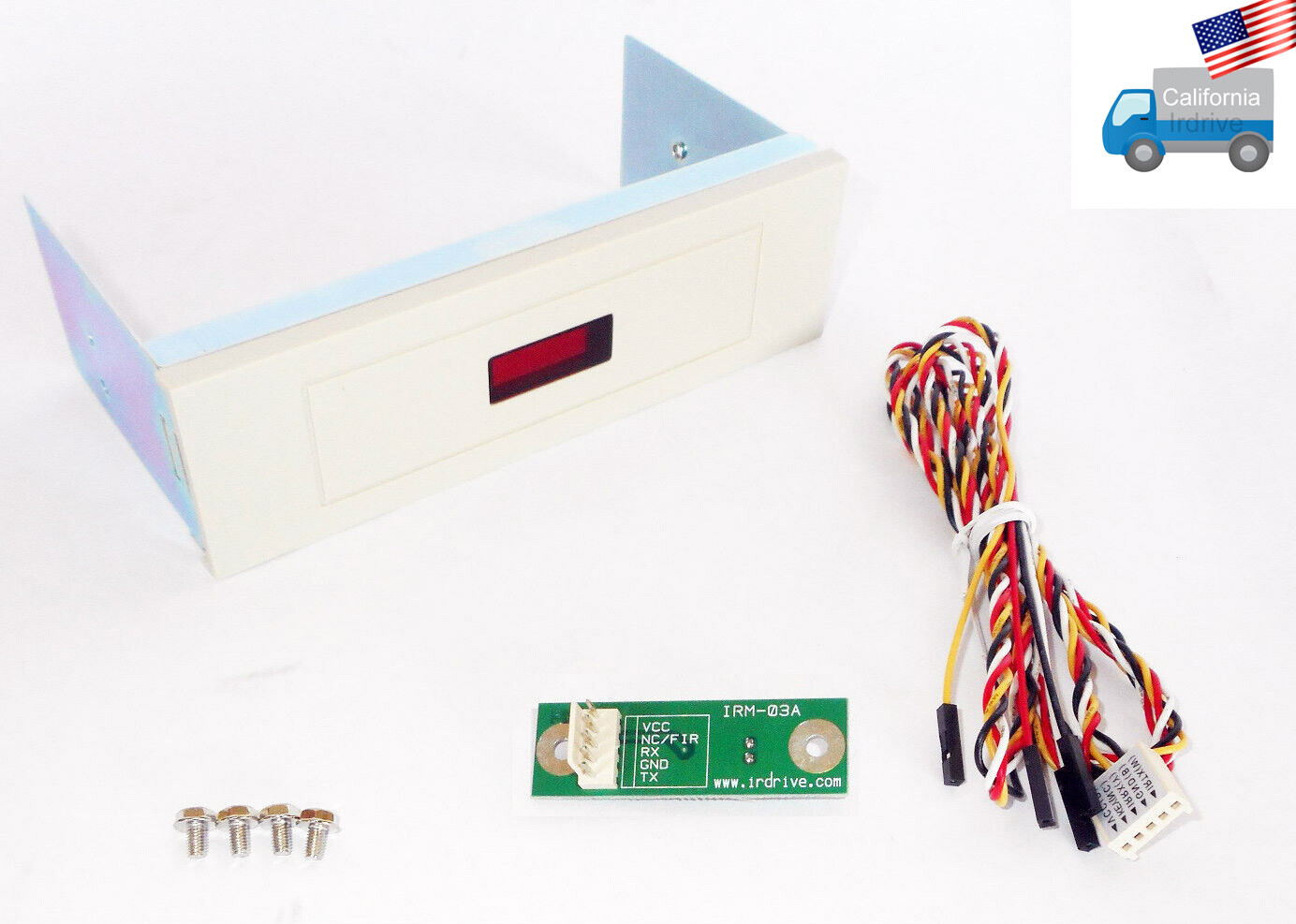 NEW PC IrDA,SECURE WIRELESS LINK Infrared Interface 5.25″ Drive Bay Adapter Port