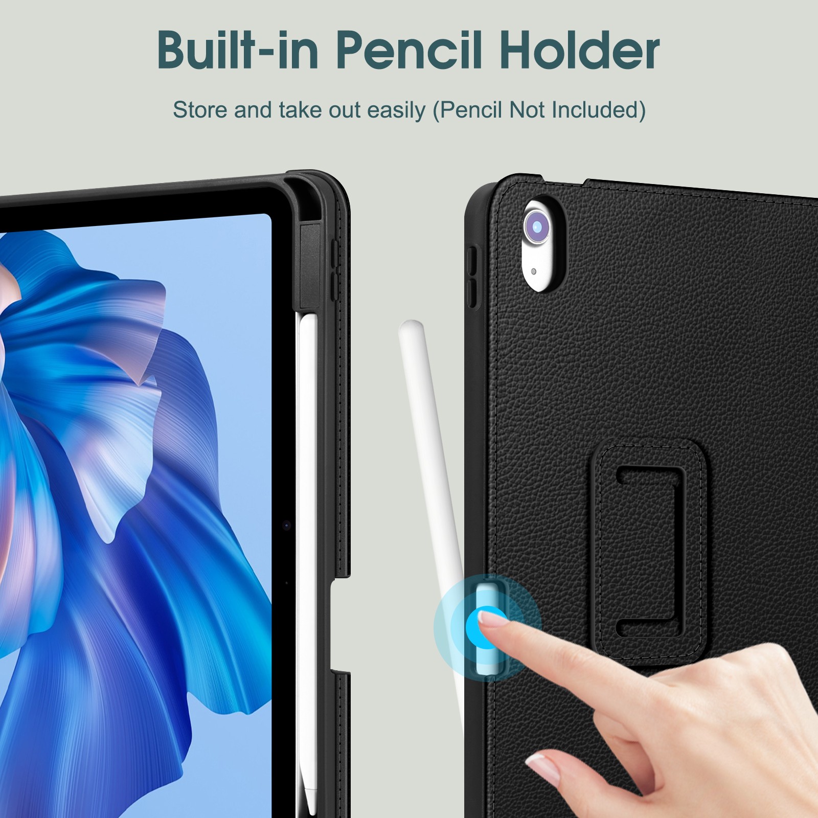 Case for iPad Air 5th 2022 /iPad Air 4th Gen 10.9 Inch Vegan Leather Stand Cover