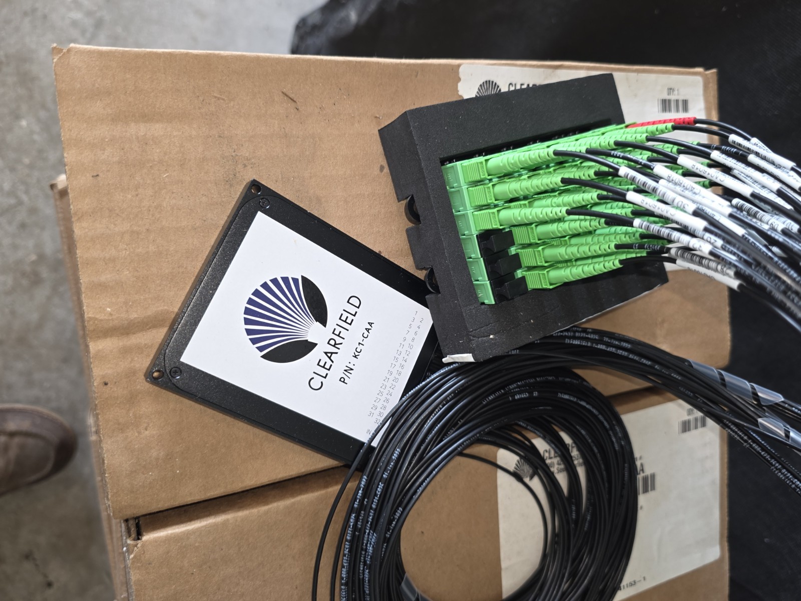 Clearfield KC1-CAA WaveSmart® 1×32 PLC Fiber Optic Splitter SC/APC Singlemode