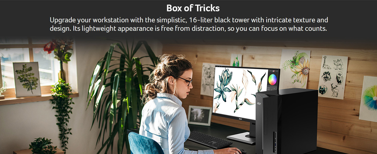 Acer Aspire Desktop i5-14400 14th Gen 16GBRAM(8GB*2) 1TB SSD UHD 730 Refurb