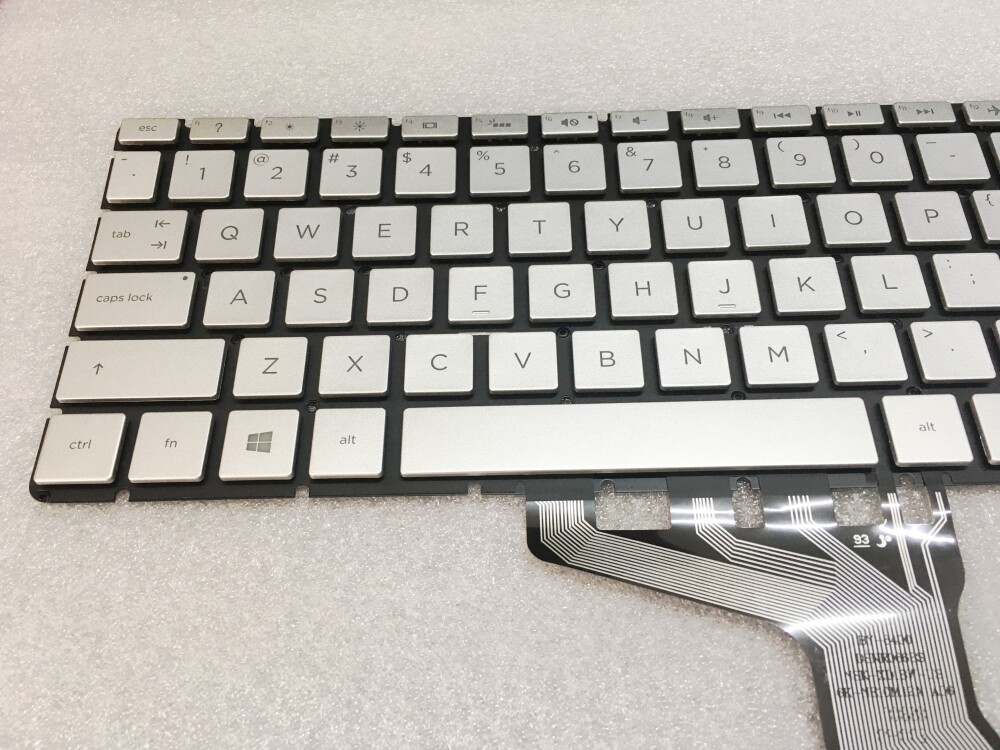 HP 15m-bp 15m-bp111dx 15m-bp112dx Laptop Backlit Keyboard Silver