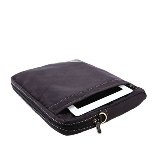 miim Soft Gold Faux Suede 15″ inch Laptop Sleeve (Black) with Shoulder Strap
