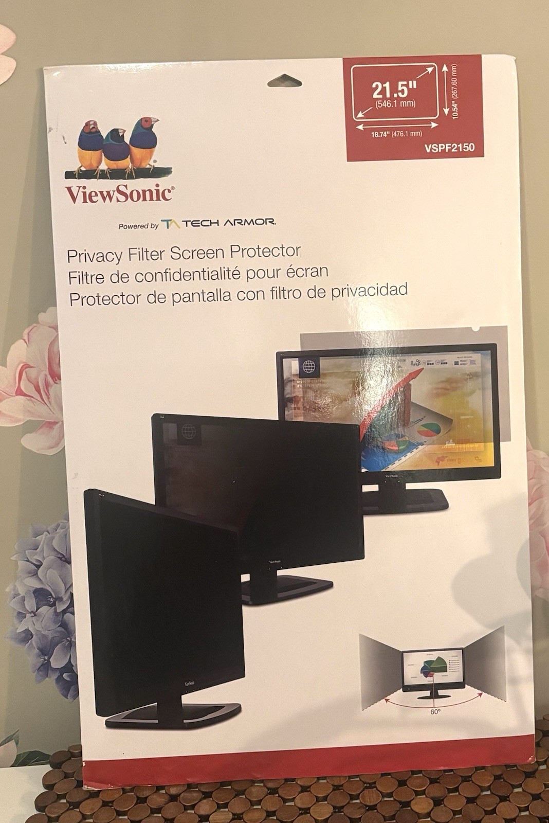 ViewSonic Privacy Filter Screen Protector 21.5″ VSPF2150 by Tech Armor