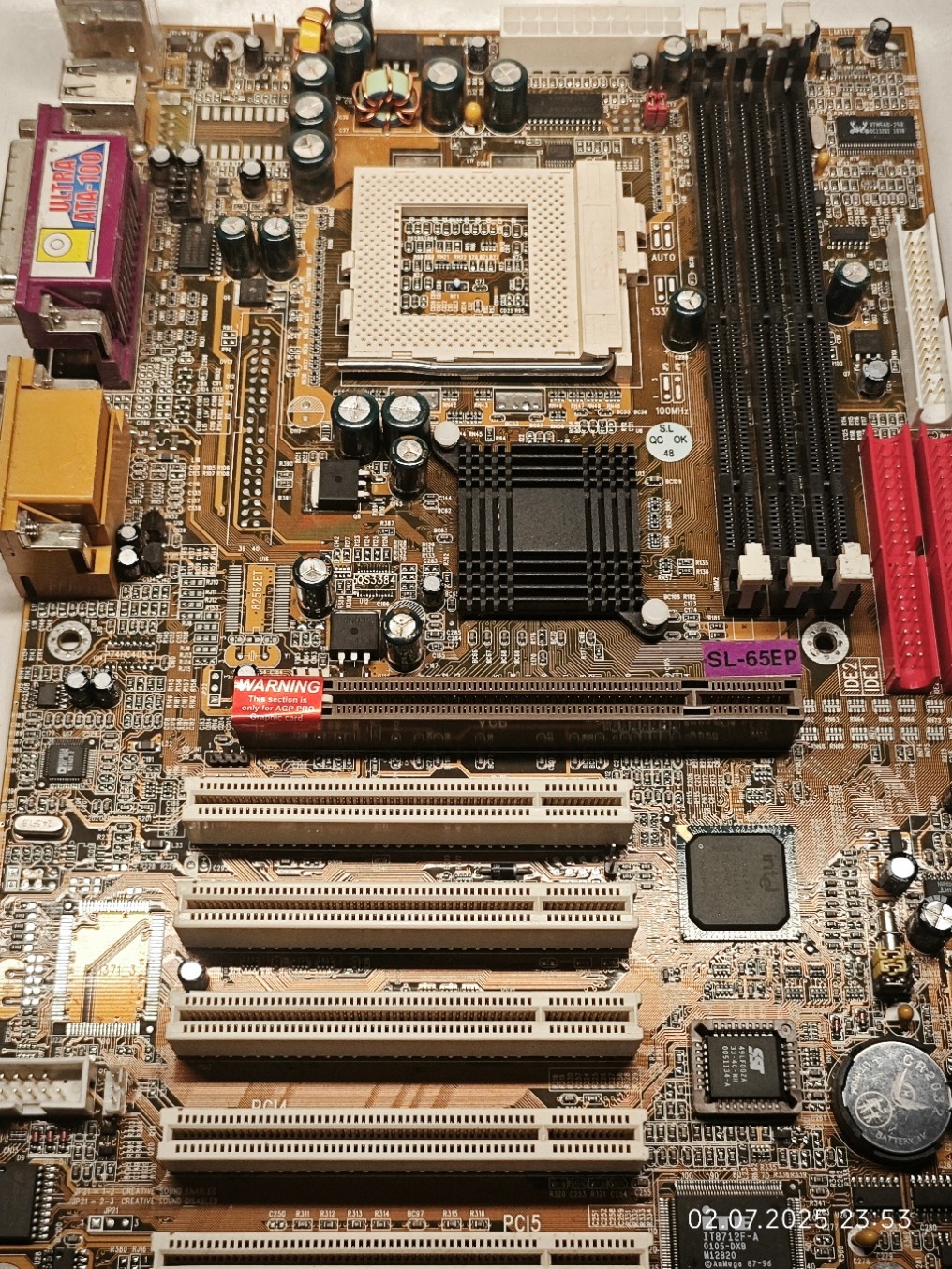 Socket 370 *Coppermine Overclocking* with AGP Pro Soltek SL-65EP + CPU & 128 MB