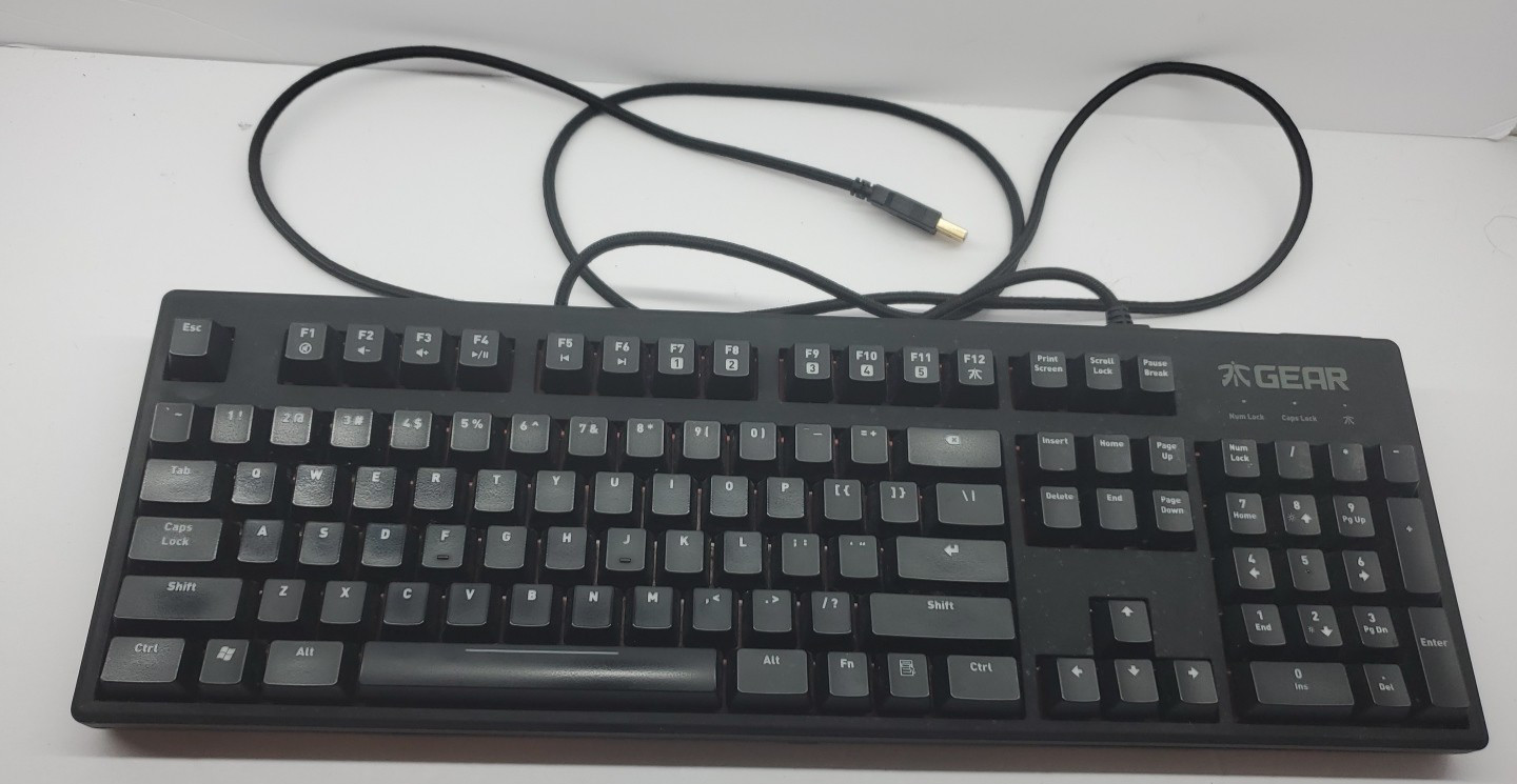 Fnatic Gear RUSH Red Silent US Wired Gaming Keyboard