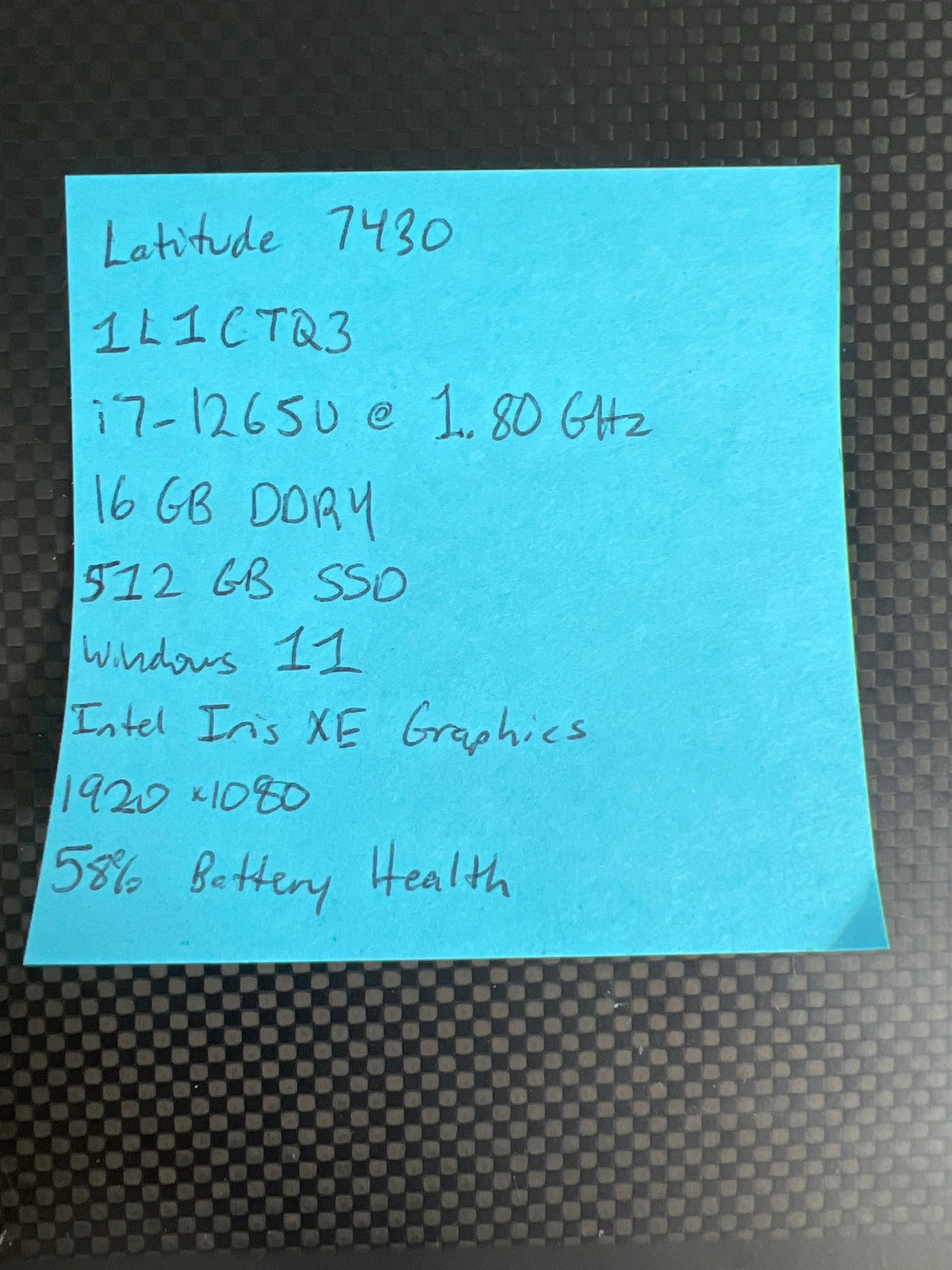 Dell Latitude 7430 i7-1265U 1.8GHz 16 GB 512GB SSD 14″