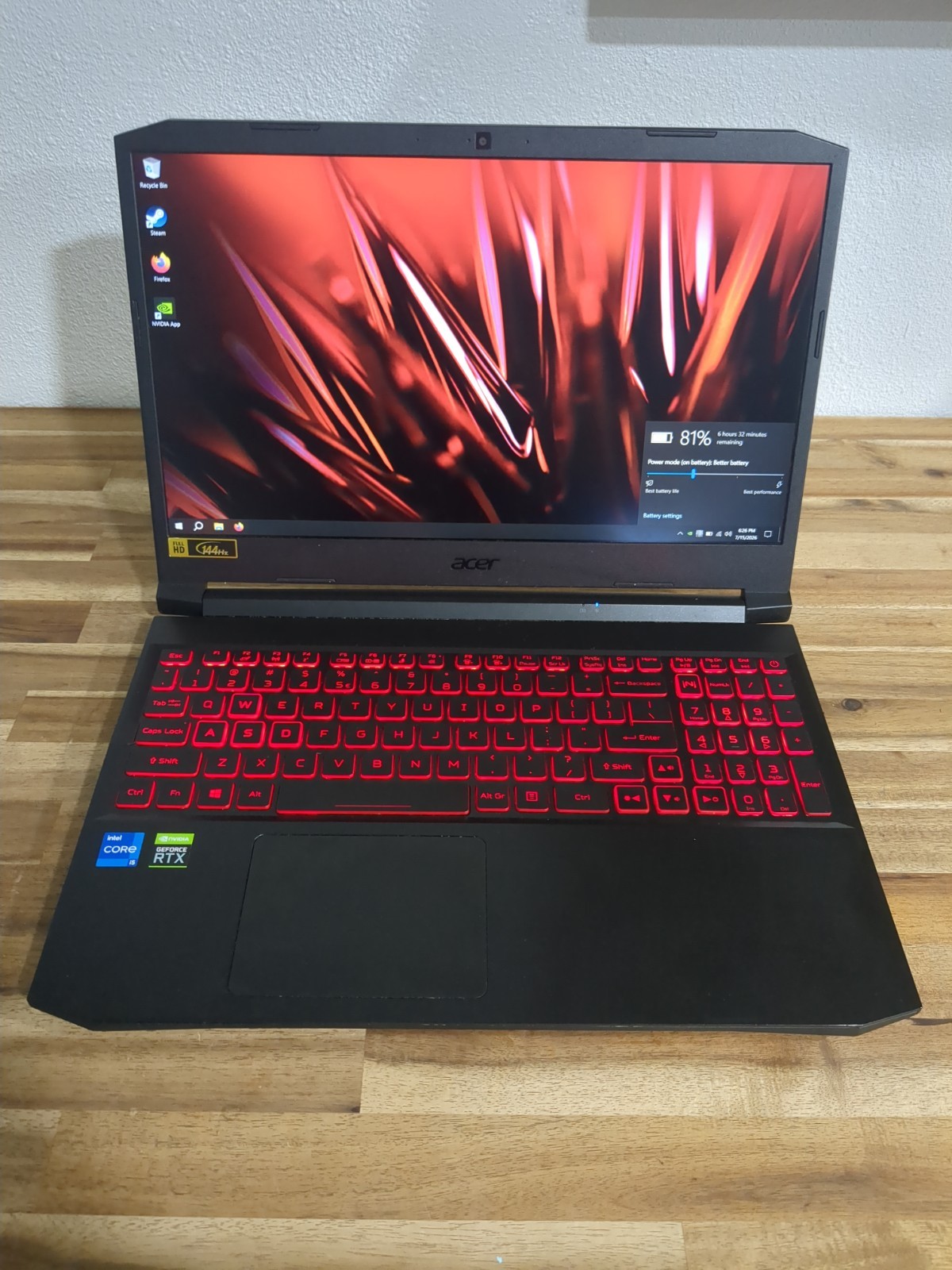 Acer Nitro 5, 16GB RAM, 512gb SSD, RTX 3050 Ti. Near mint condition.