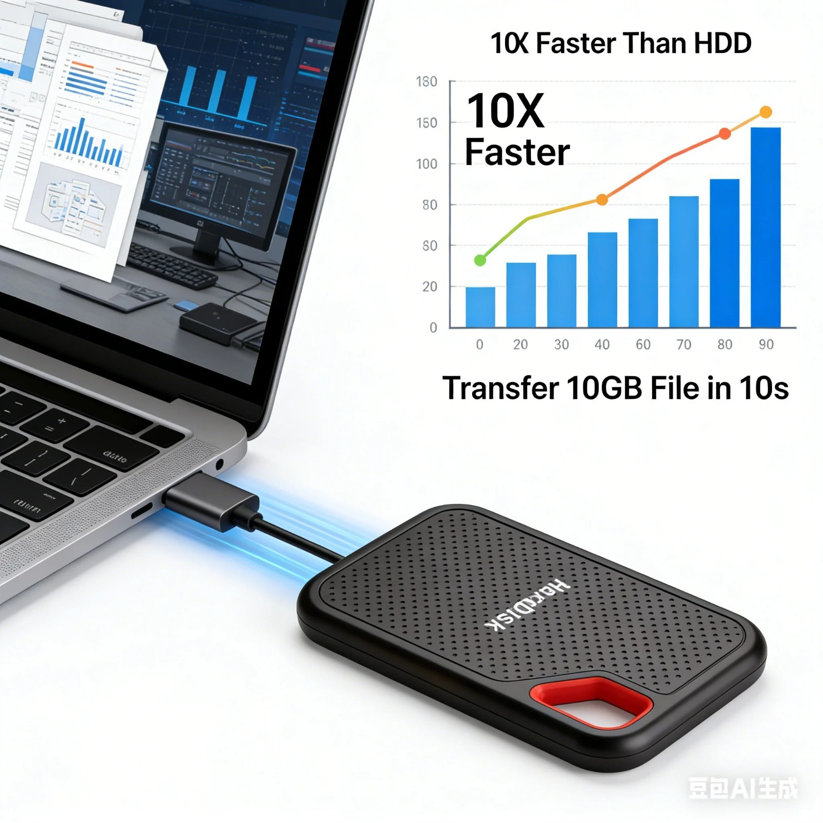 4TB External SSD hard drive & Disk