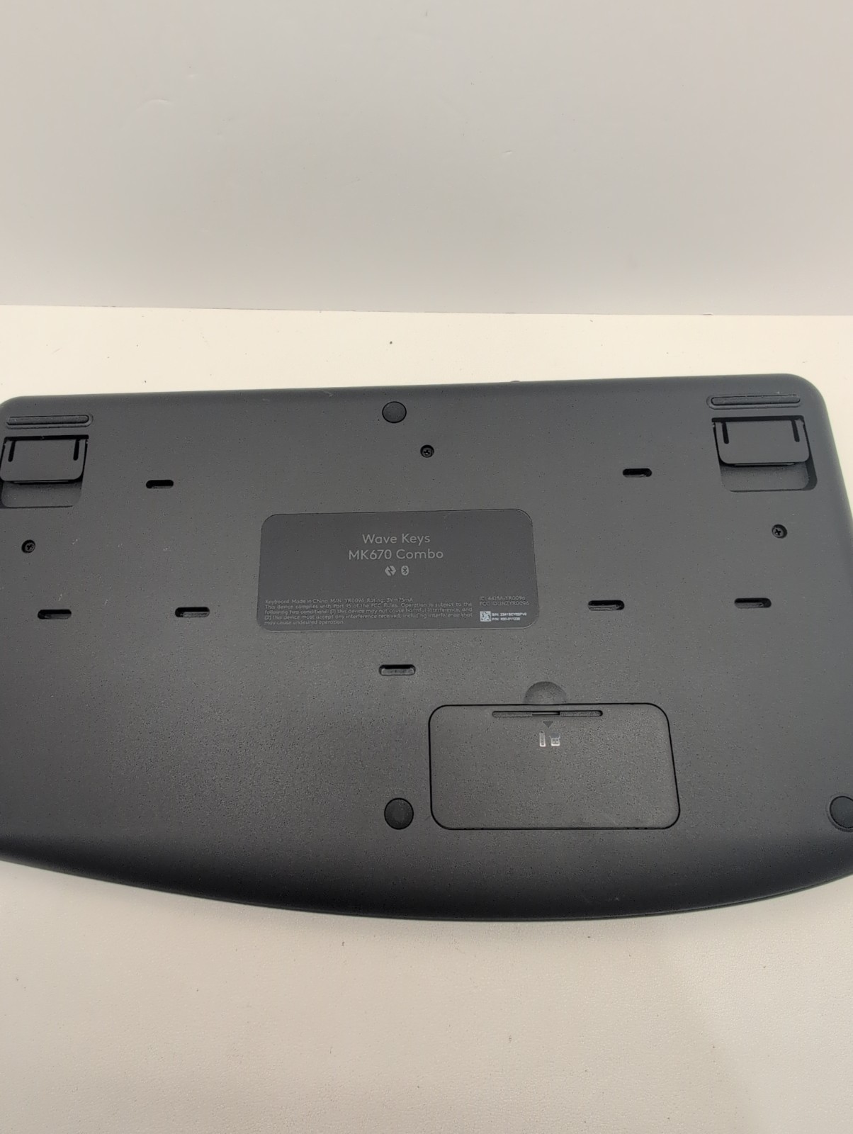 Logitech Wave Keys MK670 Combo Ergonomic Wireless Keyboard Only No Dongle
