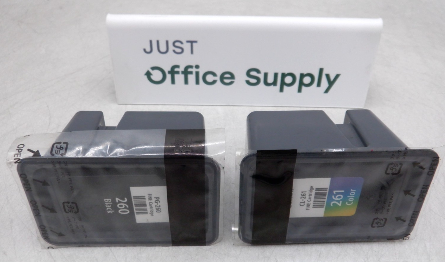 Genuine OEM Canon PG-260 Black + CL-261 Color Ink Bulk Packaging FREE SHIP