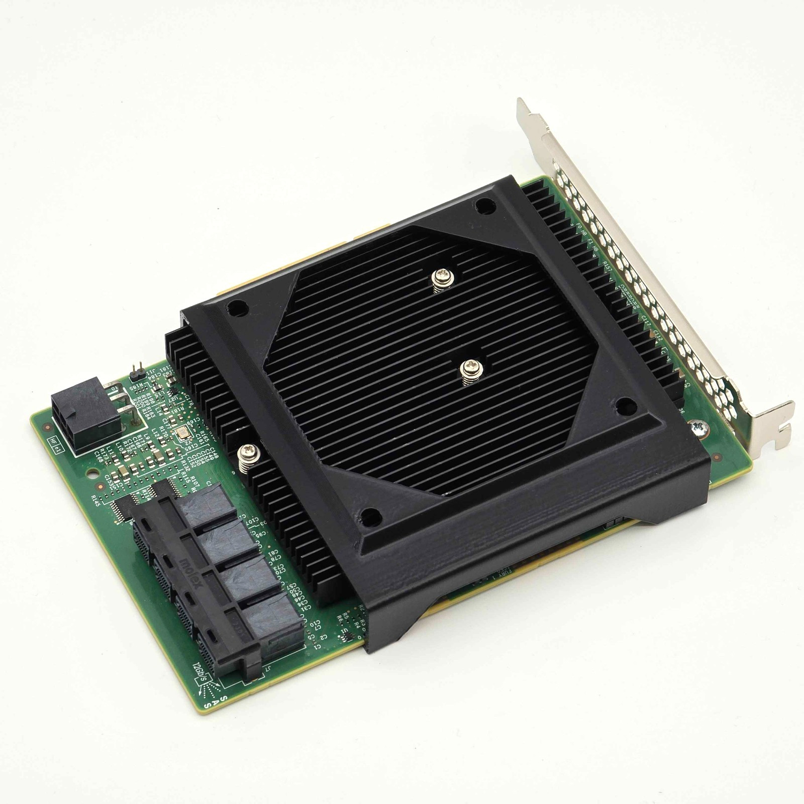 LSI 9300-16i SAS HBA 80/90/92mm Noctua Fan Mount Cooling Shroud Cooler Kit