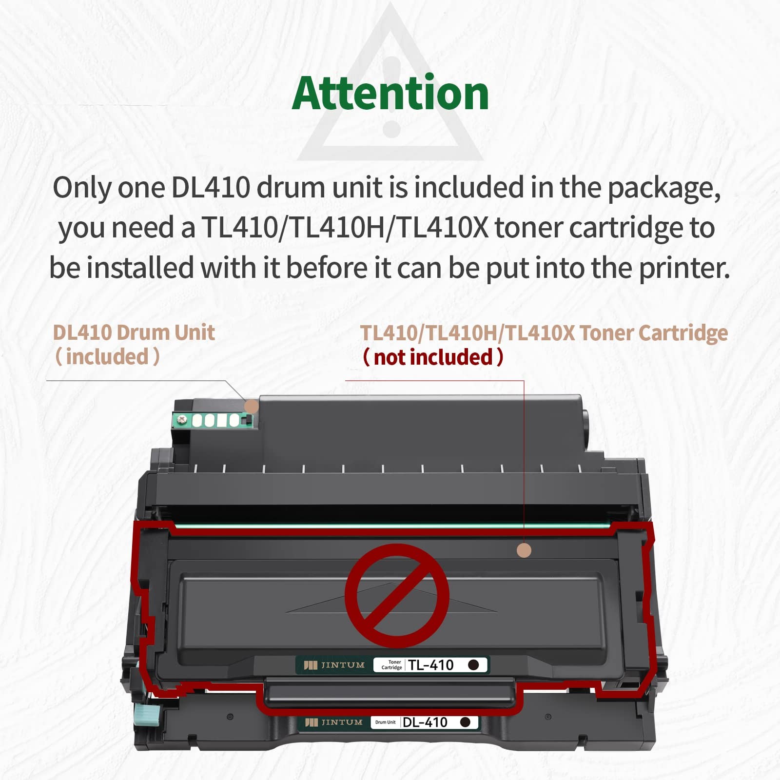 Drum Unit Replacement Compatible with Laser Printer Black