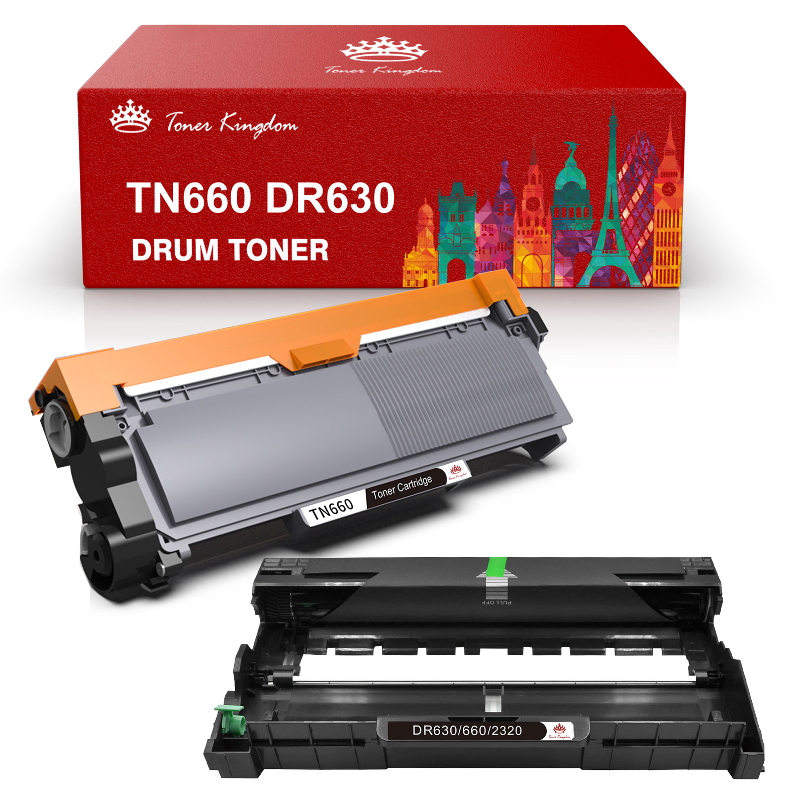 TN660 DR630 Toner & Drum For Brother HL-L2380DW HL-L2300D L2340DW MFC-L2680W lot