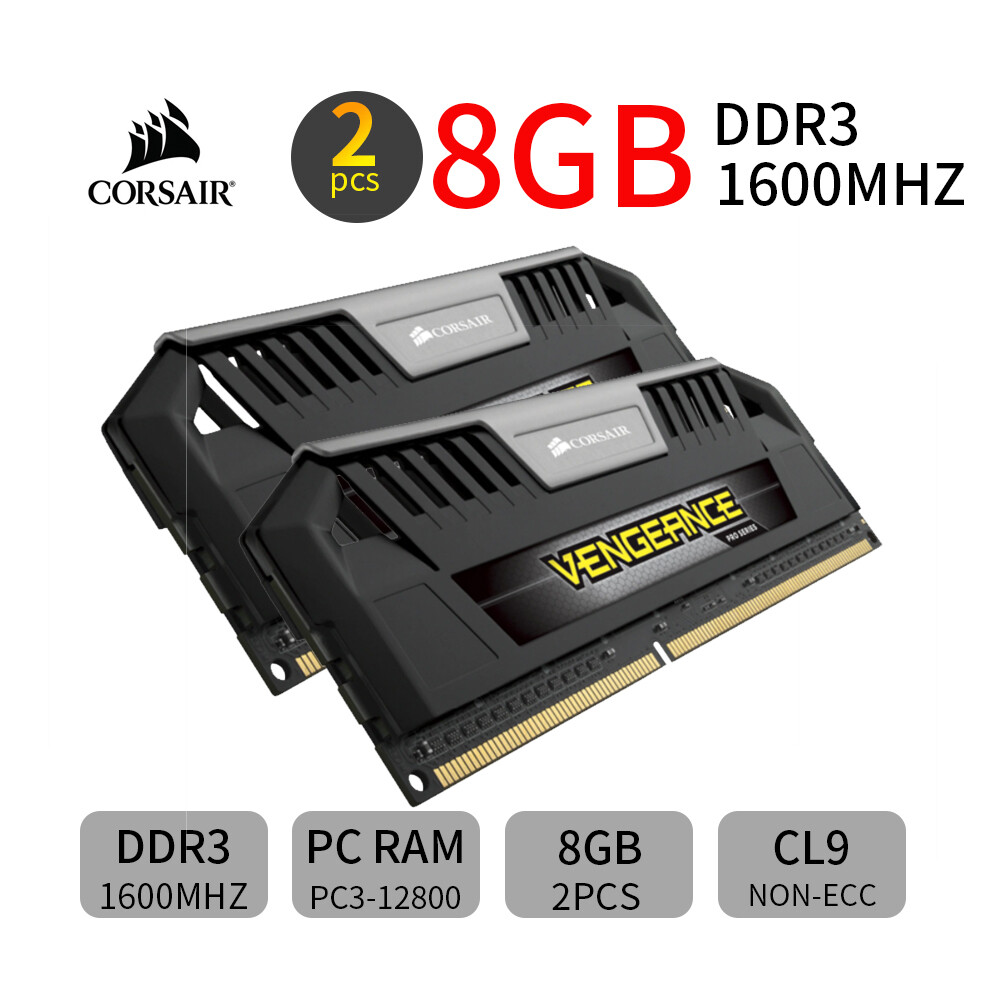 Corsair Pro CMY16GX3M2A1600C9 16GB 2x 8GB DDR3 1600MHz CL9 PC3-12800U PC RAM AB