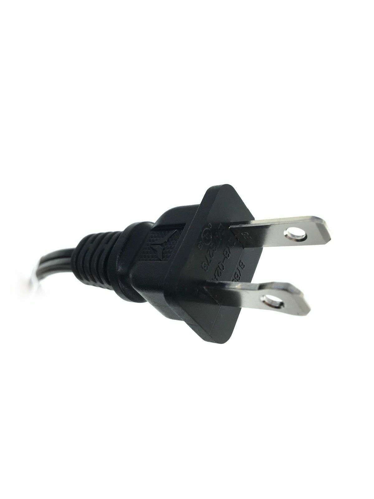 5ft 18AWG NISPT2 2-Slot Non-Polarized Power Cord NEMA 1-15P to C7 Black