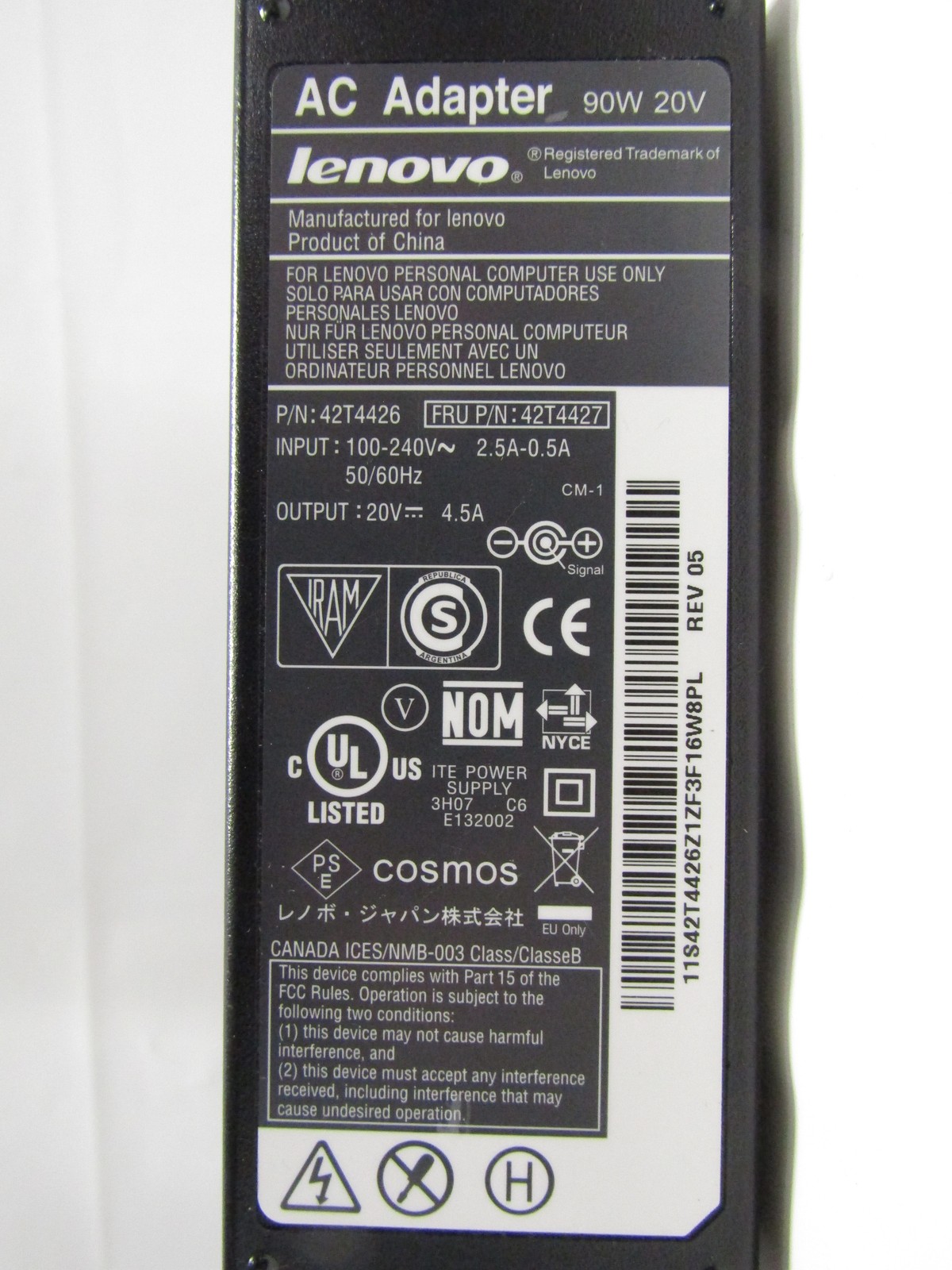 Lot of 31 Genuine OEM Lenovo Mixed Model 90W 20V 4.5A Big Barrel Laptop Charger